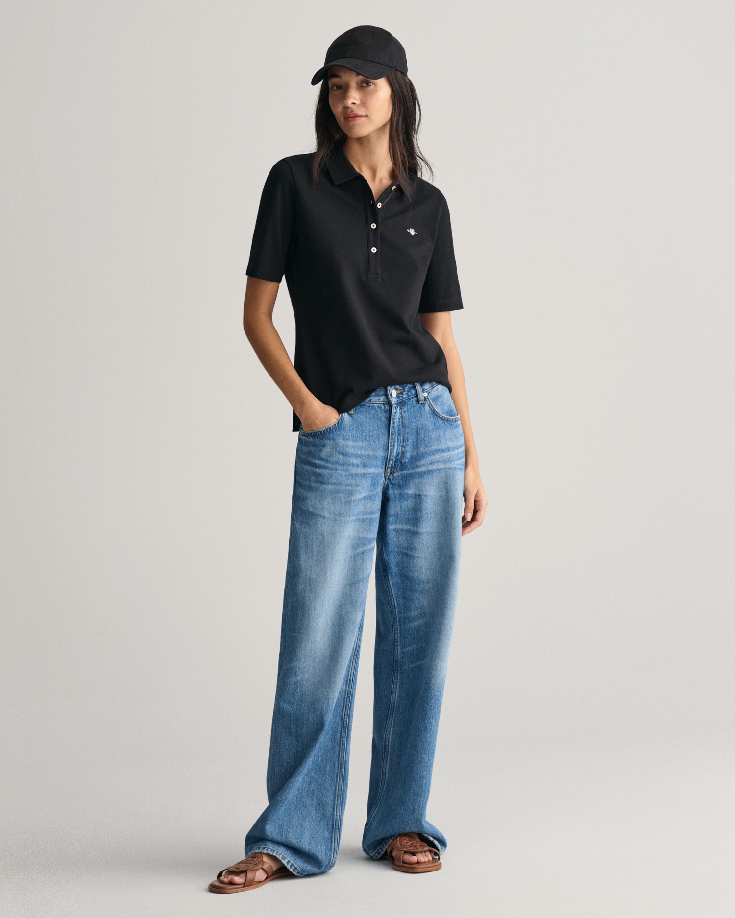 Gant Poloshirt »SLIM SHIELD KA PIQUE POLO«, mit grafischer Logostickerei auf der Brust