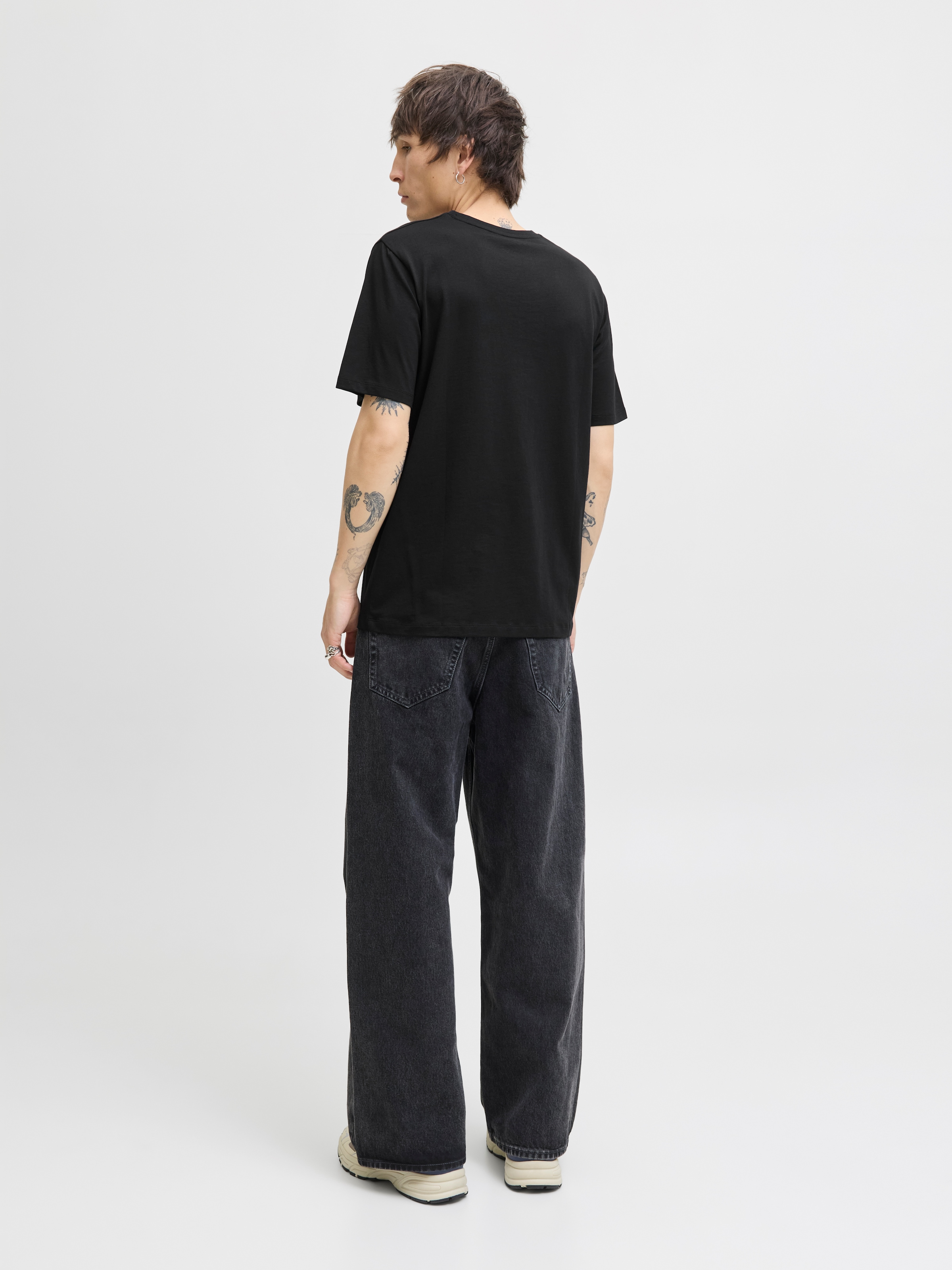 Jack & Jones Rundhalsshirt »JJELOGO TEE SS O-NECK 2 COL AW25 SN«