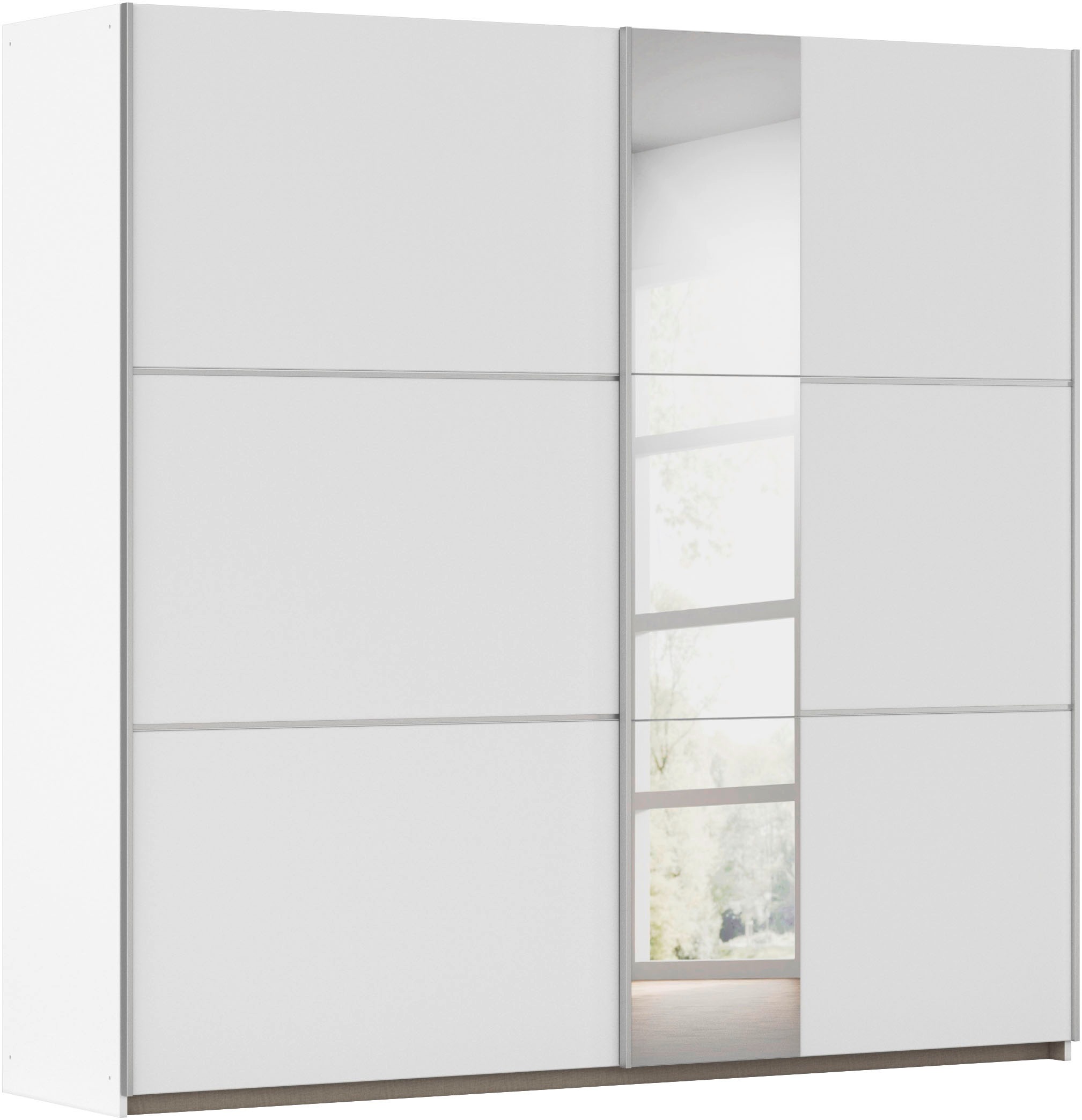 OTTO home Kleiderschrank "Mehrzweckschrank Aktenschrank Möbel Mietswohnung TOPSELLER ASTANA" 3 Ausstattungen BASIC/CLASSIC/PREMIUM (inkl. SOFT-CLOSE-FUNKTION), mit 3 Spiegelelementen, Metallgriffleisten alufarbig MADE IN GERMANY