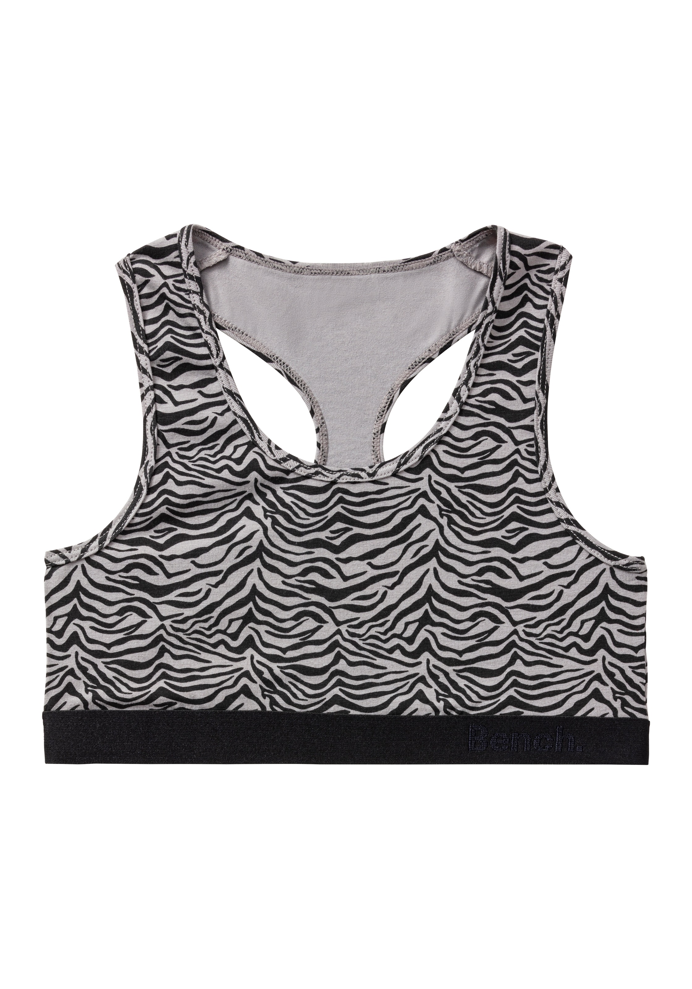 Bench. Set: Bustier, (4 tlg., mit Panty), mit tonigem Zebramuster