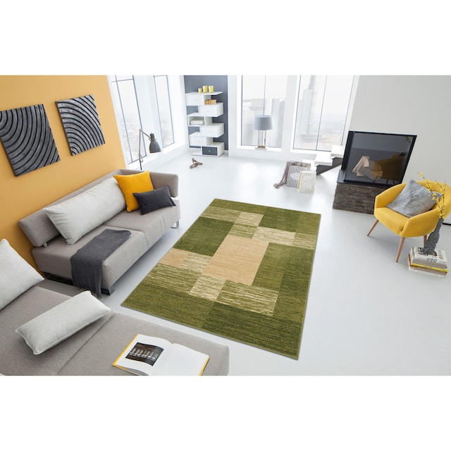 my home Teppich »Melvin«, rechteckig, schön weich, flacher Teppich Karo- Muster online shoppen | Jelmoli-Versand