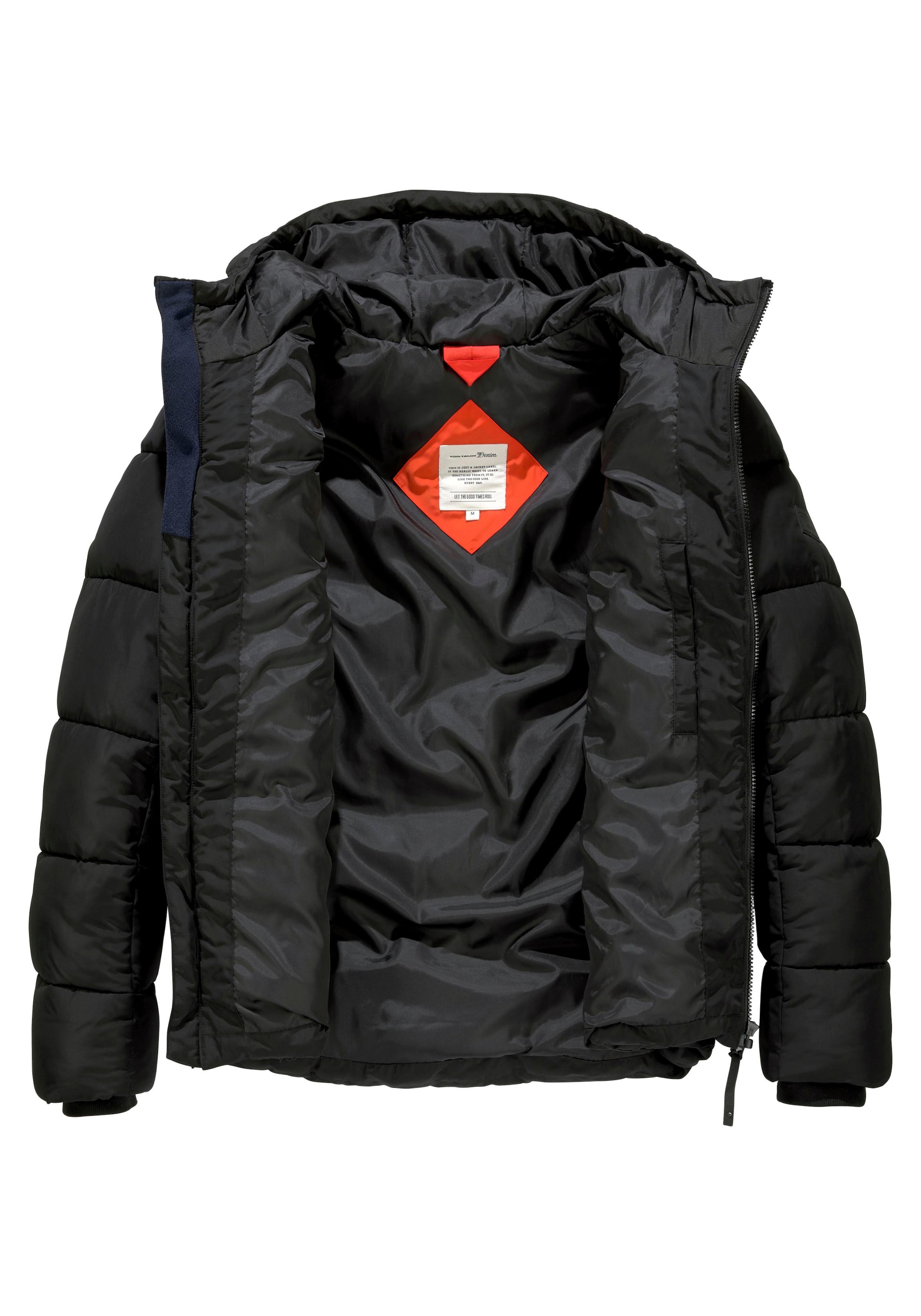 Super Sonderpreise TOM TAILOR Denim puffer Kapuze »Heavy kaufen | jacket«, mit Jelmoli-Versand online Steppjacke