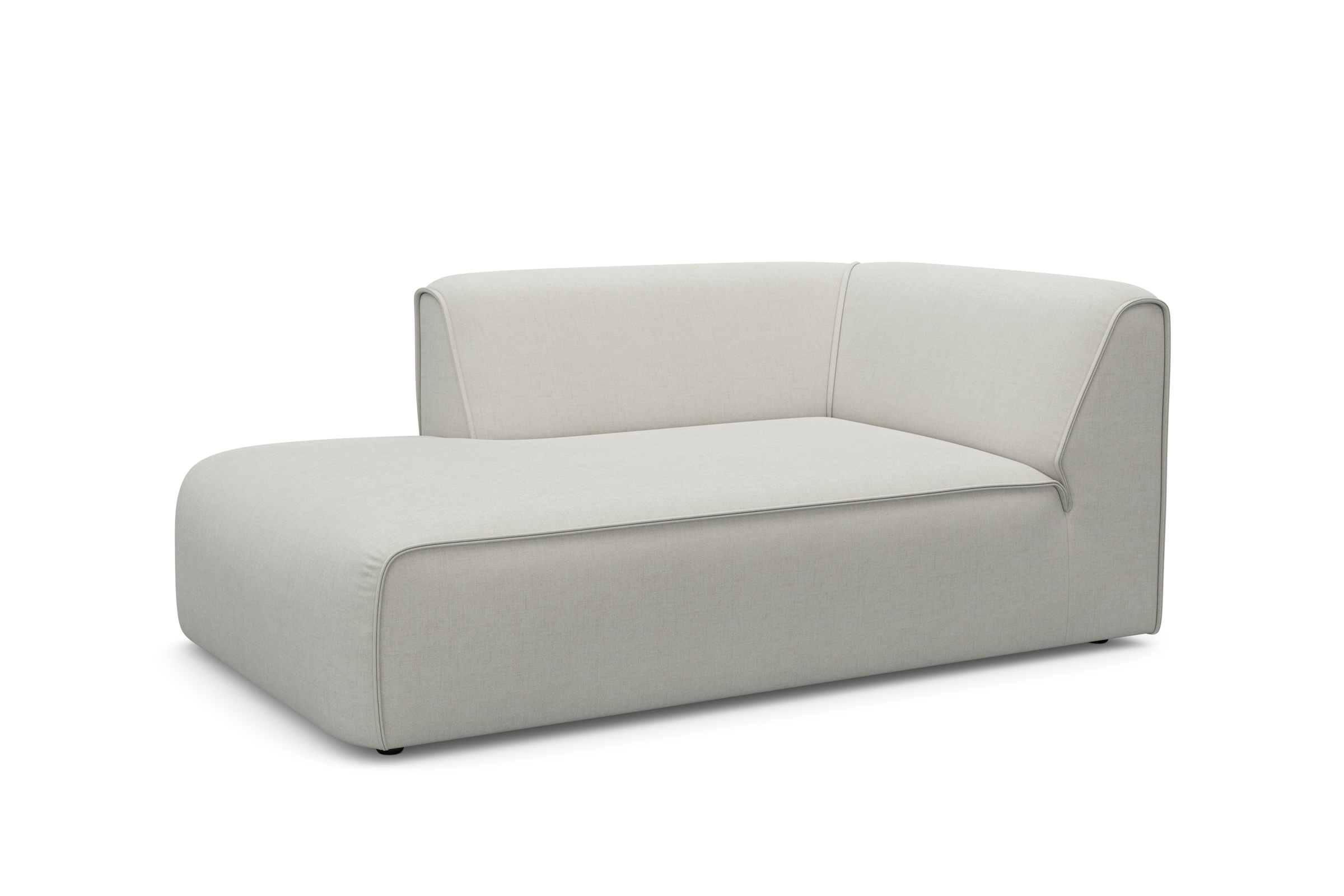 RAUM.ID Ottomane »Merid Chaiselongue, Masse B/T/H: 100/162/70 cm«, als Modul oder separat verwendbar, für individuelle Zusammenstellung