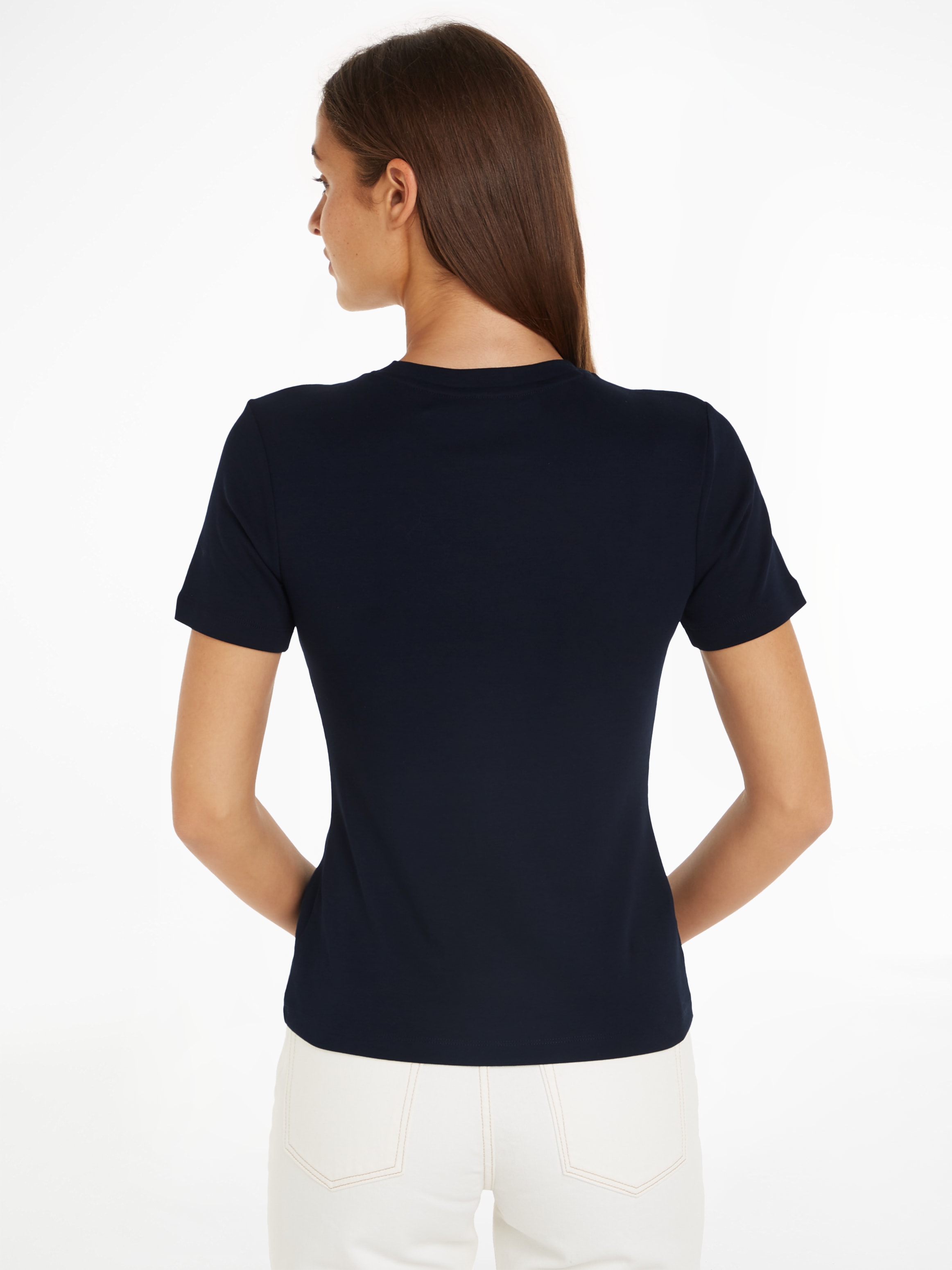 Tommy Hilfiger T-Shirt »SLIM CODY C-NK SS«, mit Logostickerei