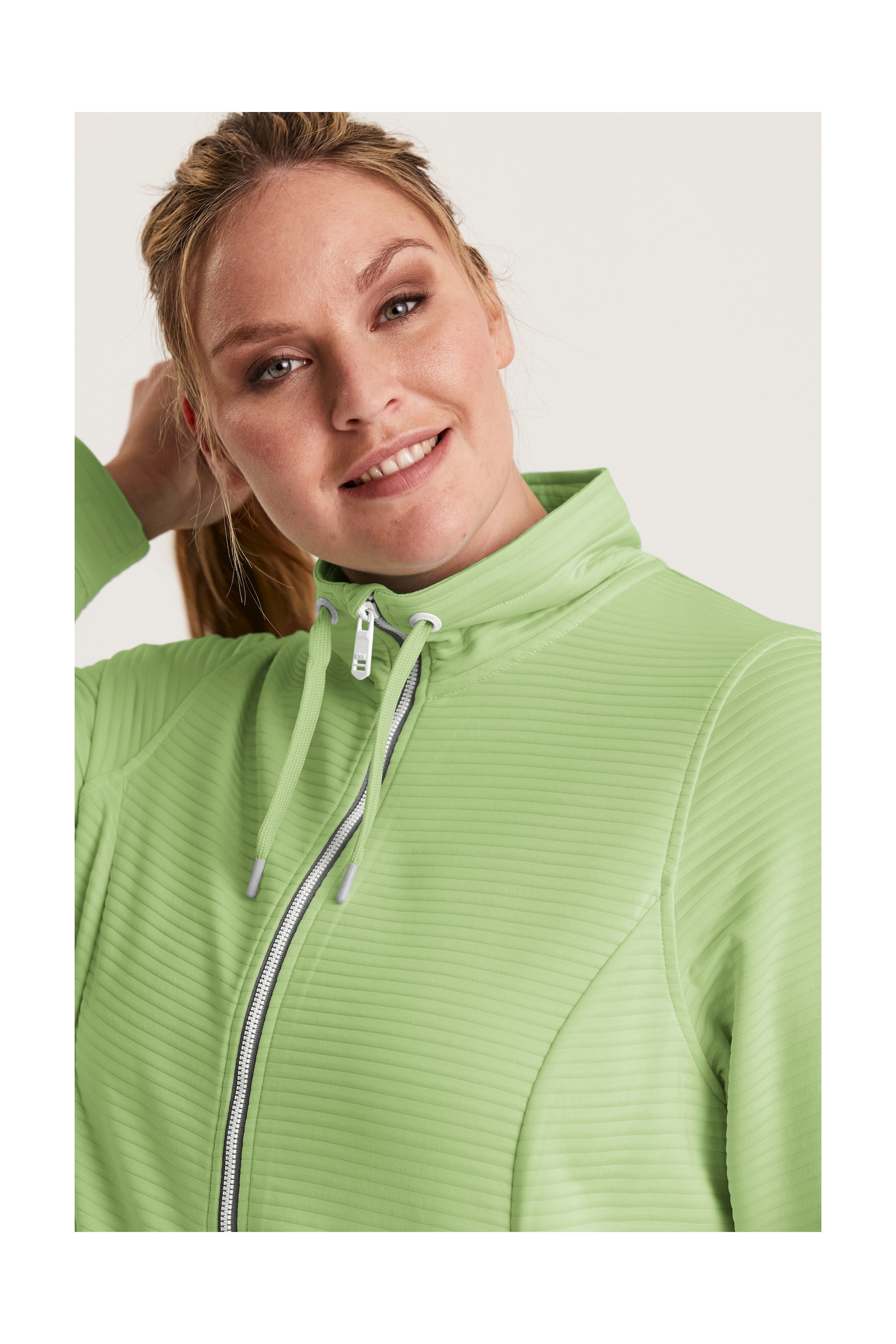 STOY Strickjacke »STS 13 WMN FLX JCKT«, Leichte Powerstretchjacke mit 4-Wege-Stretch und Kinnschutz