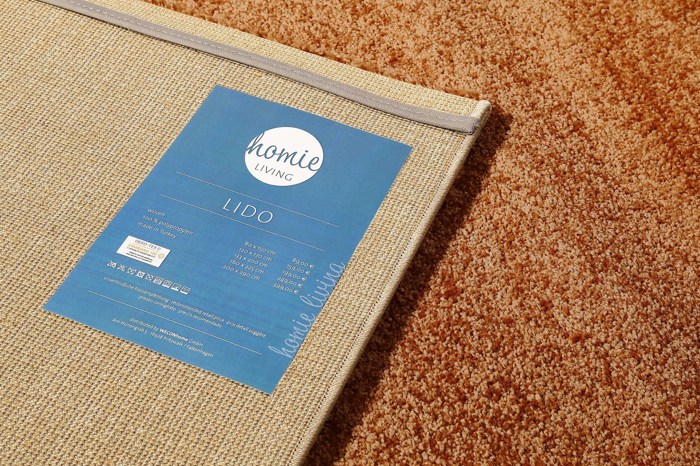 Homie Living Teppich »Lido HL-822937«, rechteckig, 18 mm Höhe