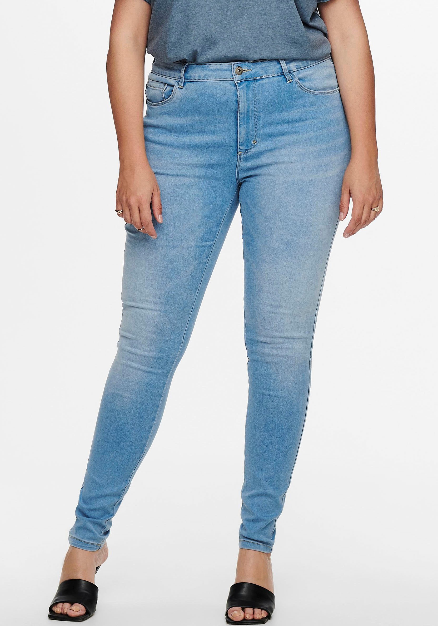 ONLY CARMAKOMA High-waist-Jeans »CARAUGUSTA HW SK BJ13333 LBD DNM NOOS« kaufen