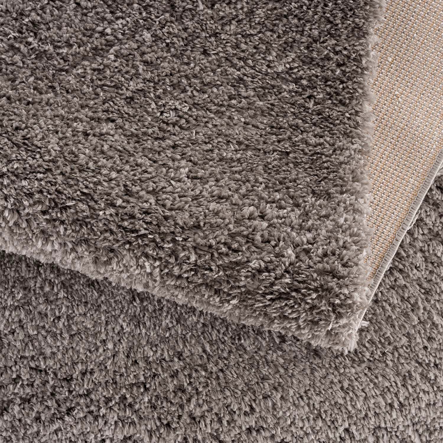 Carpet City Hochflor-Teppich »Pulpy 100«, rechteckig, 30 mm Höhe, Läufer, weich, mit Fransen, uni, viele Grössen, Wohnzimmer, Schafzimmer