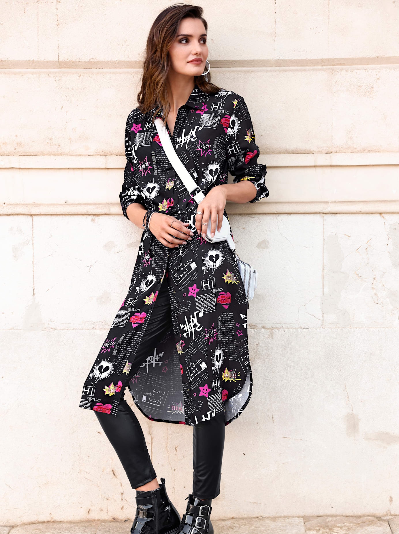 Inspirationen Hemdblusenkleid »Kleid«