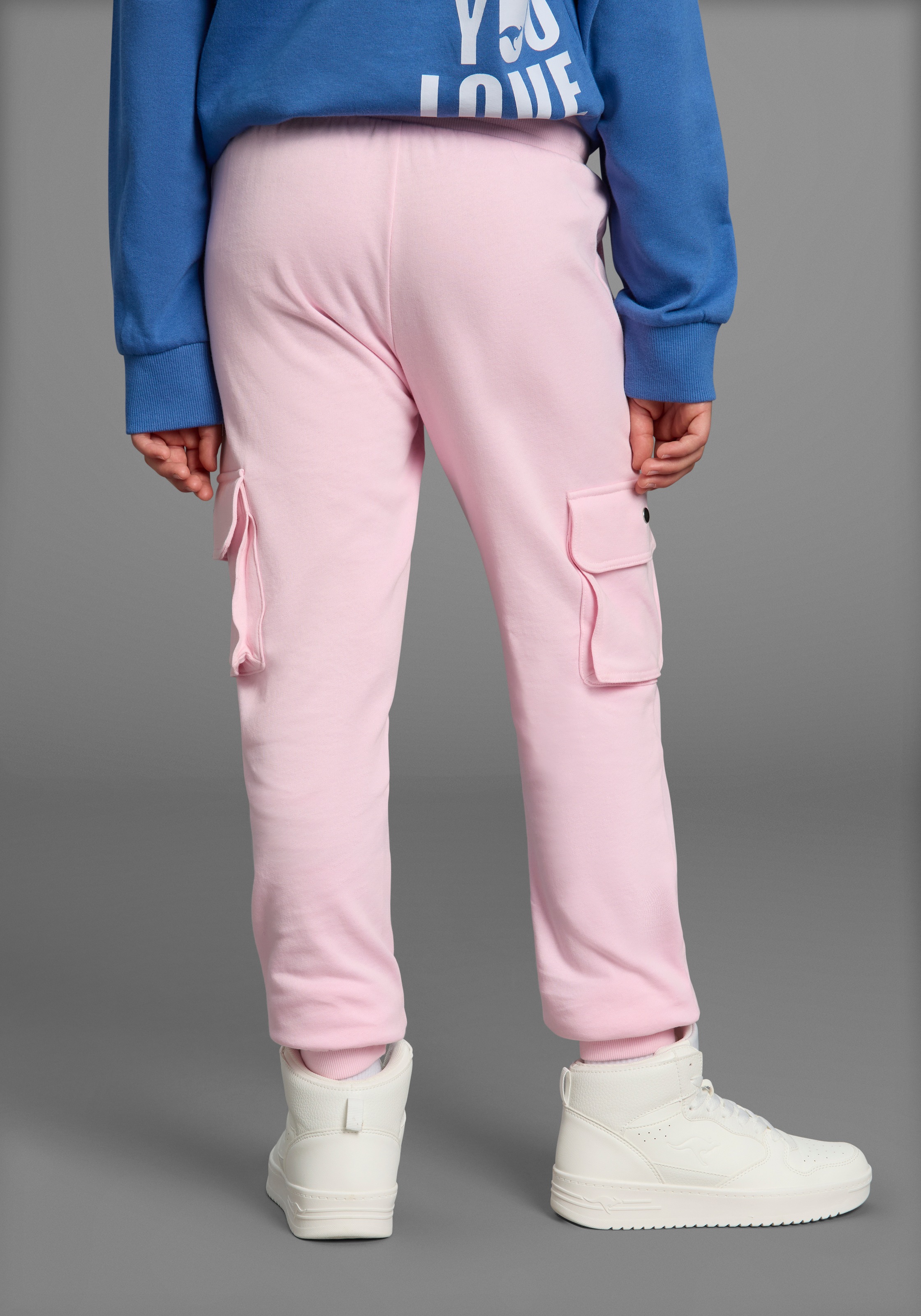KangaROOS Sweathose »Cargo-Sweathose«, Lässige Sweathose, Jogginghose mit Taschen