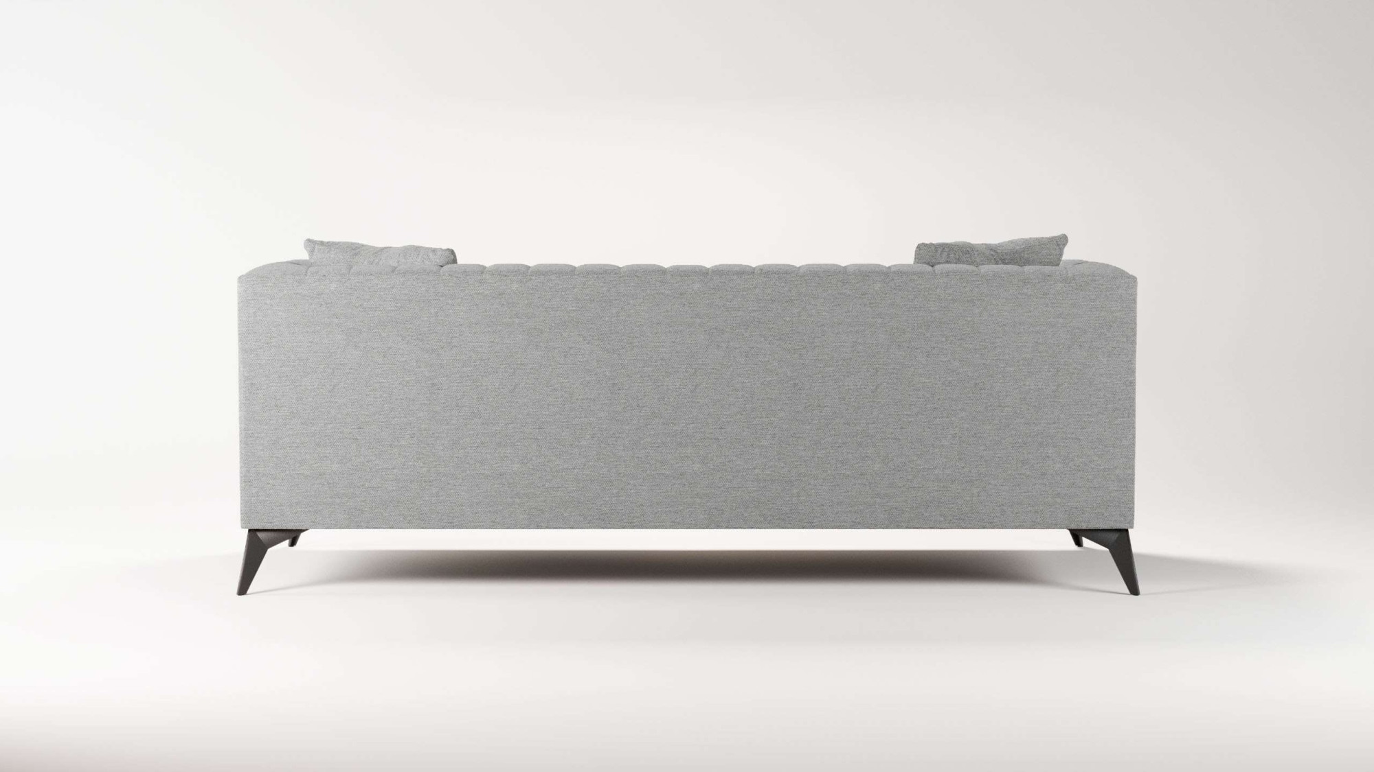Places of Style 3-Sitzer »MATTHEW elegantes Designsofa, Masse B/T/H: 201/86/74 cm«, feine Steppung im Rückenbereich, lose Sitzkissen, incl. Zierkissen