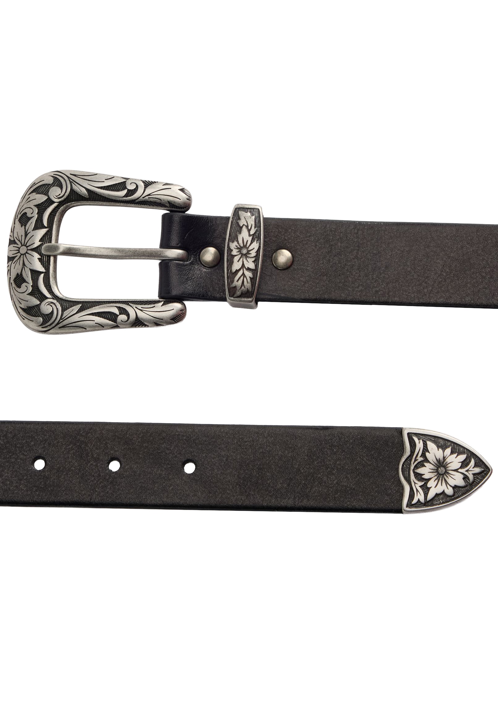 Levi's® Ledergürtel »GO WEST BELT«, mit Blumenrelief