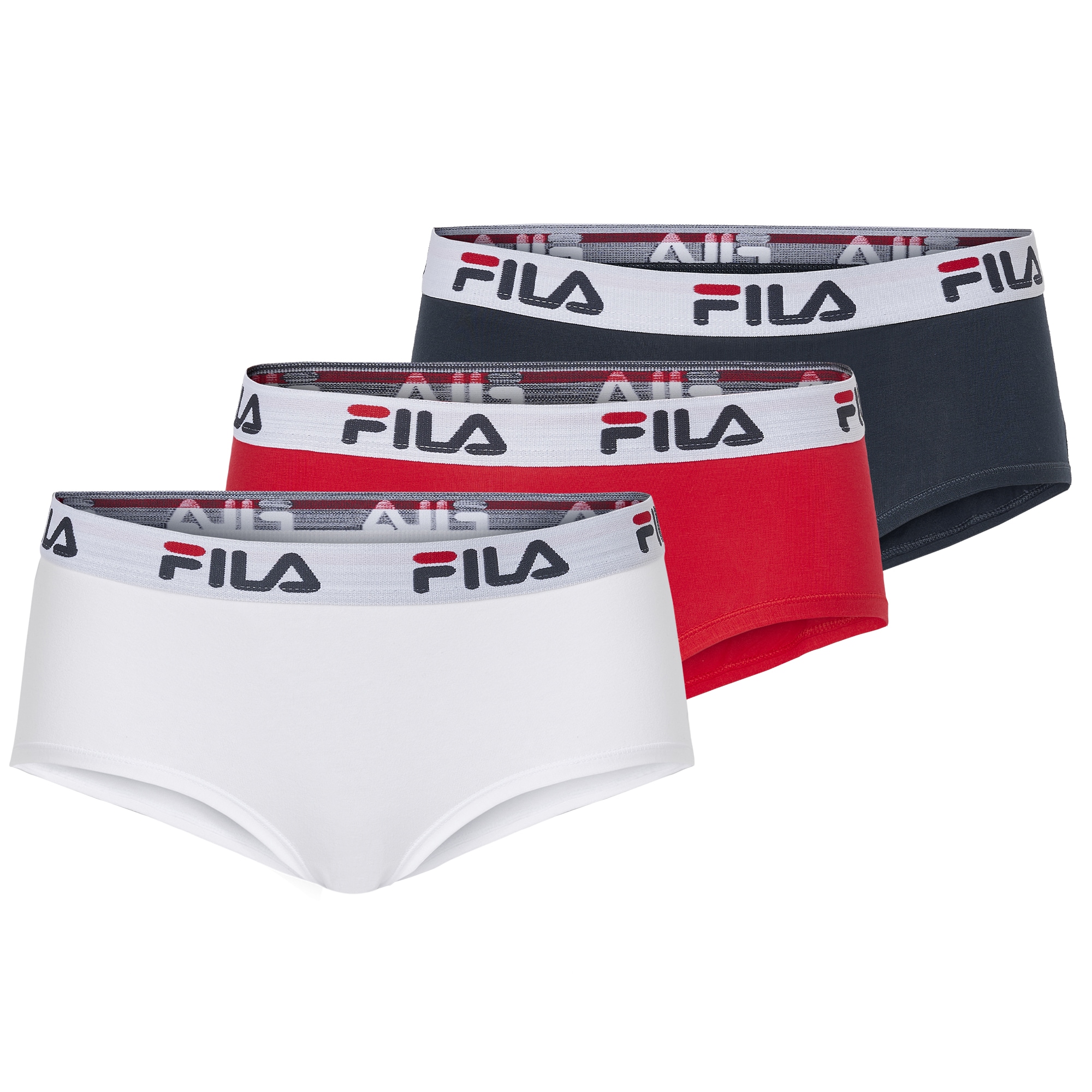 Fila Retro Pants »WOMAN CULOTTE« 3er Pack, elastischer Logobund