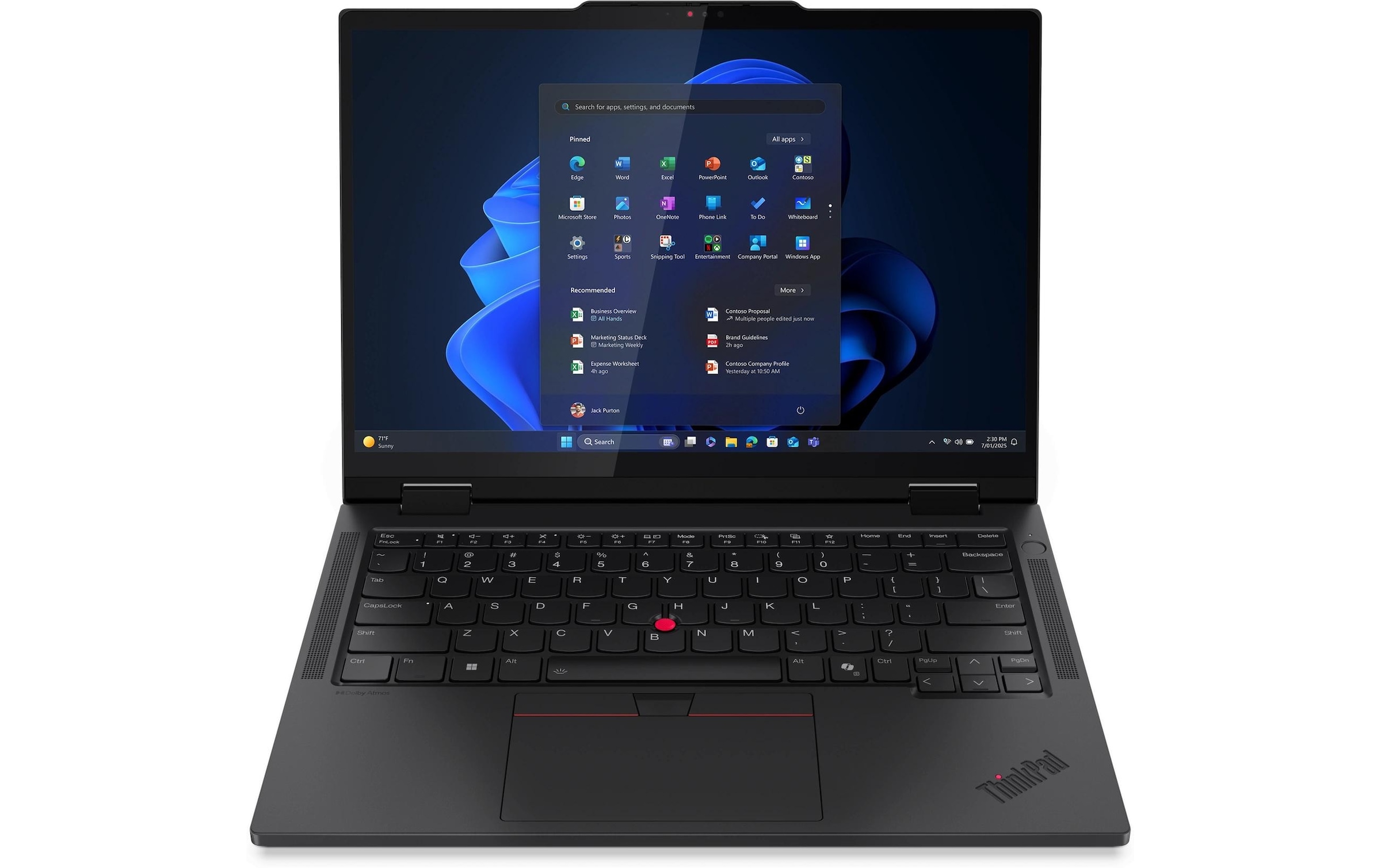 Lenovo Notebook »ThinkPad T14s 2-in-1 G1 (Intel)«, / 14 Zoll, Intel, Core Ultra 5, Intel Graphics, Active Pen Support, Webcam