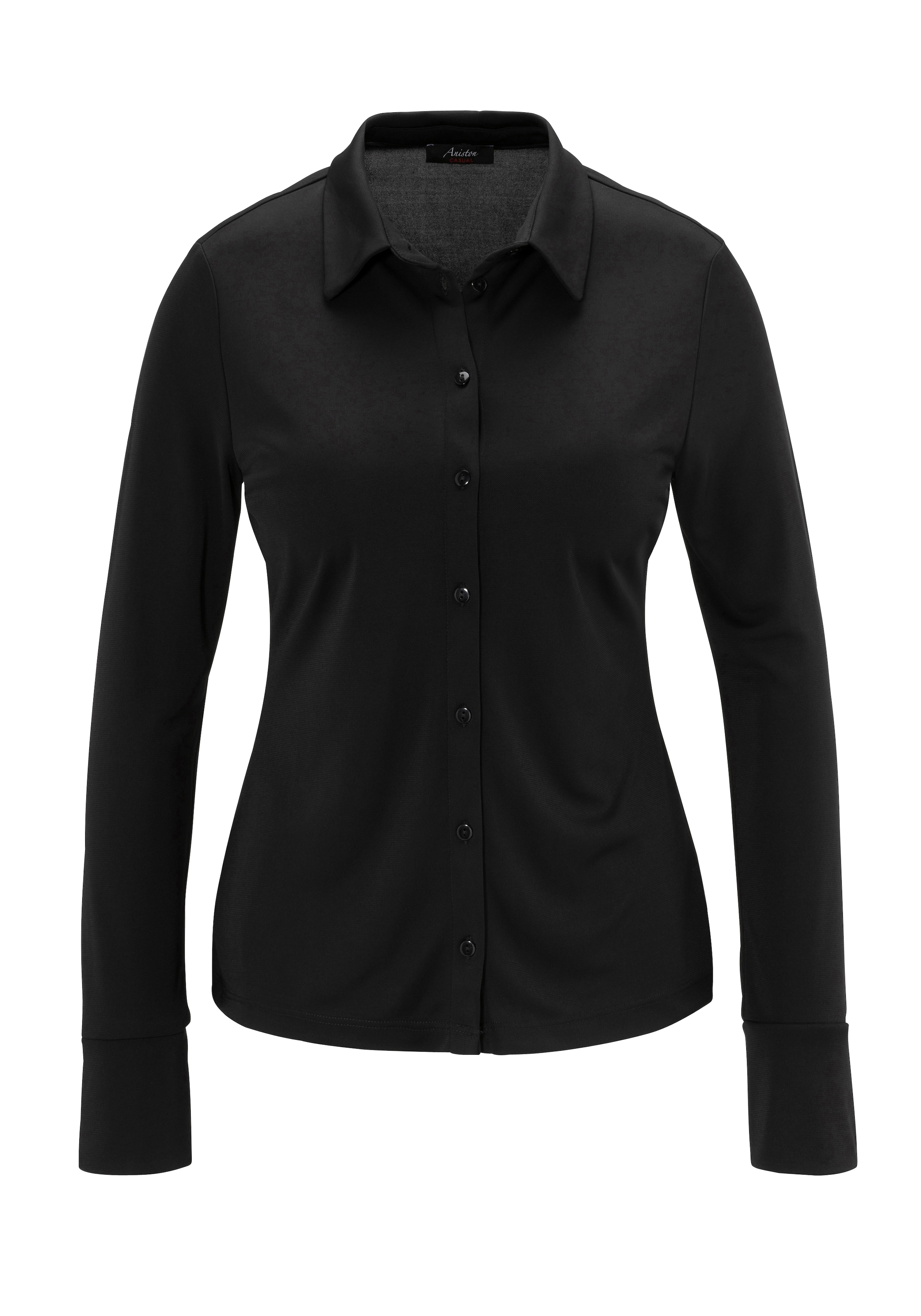Aniston CASUAL Jersey-Crepé-Qualität in Hemdbluse, shoppen Jelmoli-Versand strukturierter online 