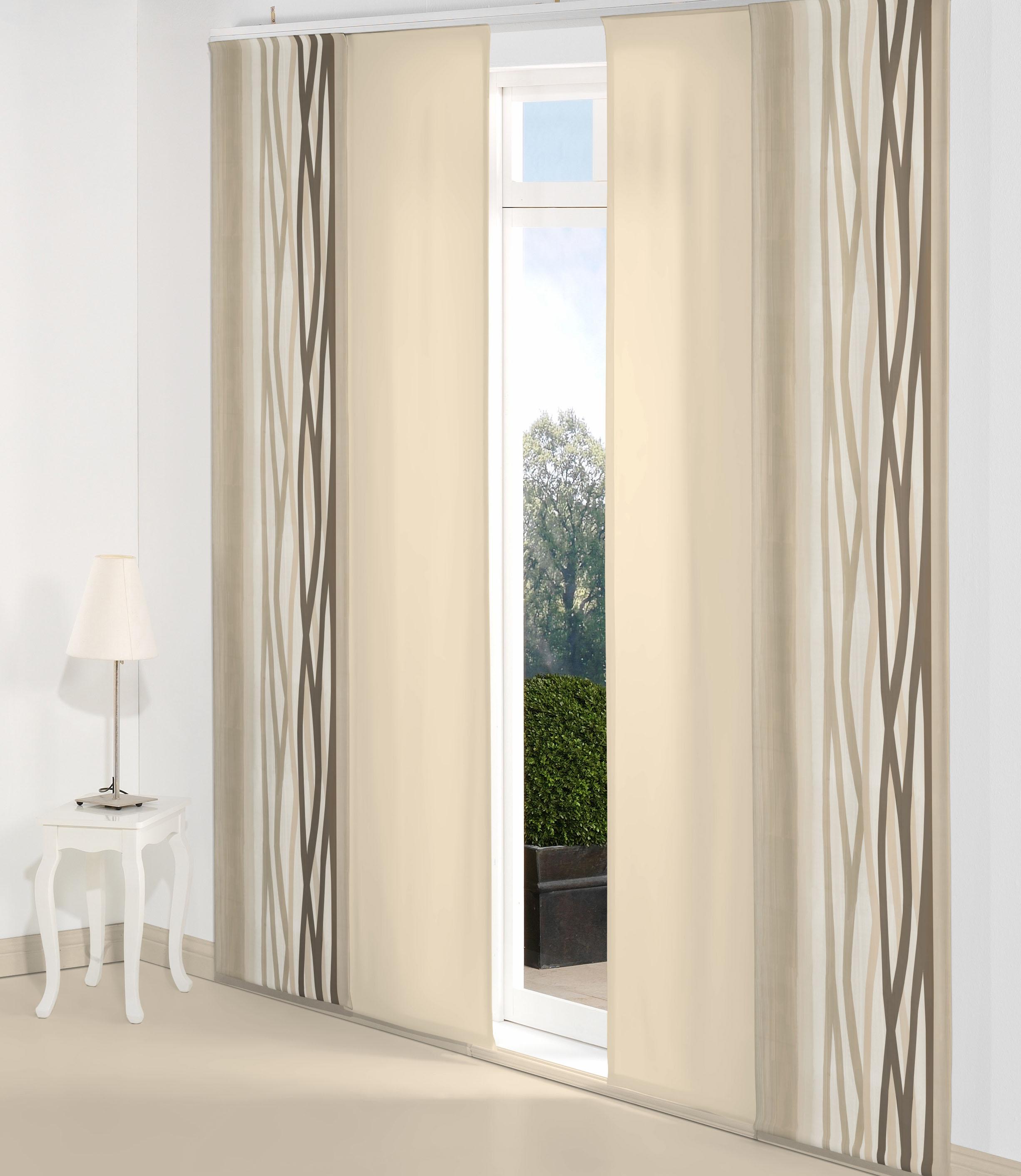 Wirth Schiebegardine "Brooklyn" Klettschiene 1 Stk. tlg. Inkl. Montagezubehör