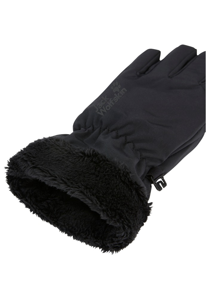 JACK WOLFSKIN Damen Handschuhe HIGHLOFT GLOVE WOMEN, Größe L in Schwarz