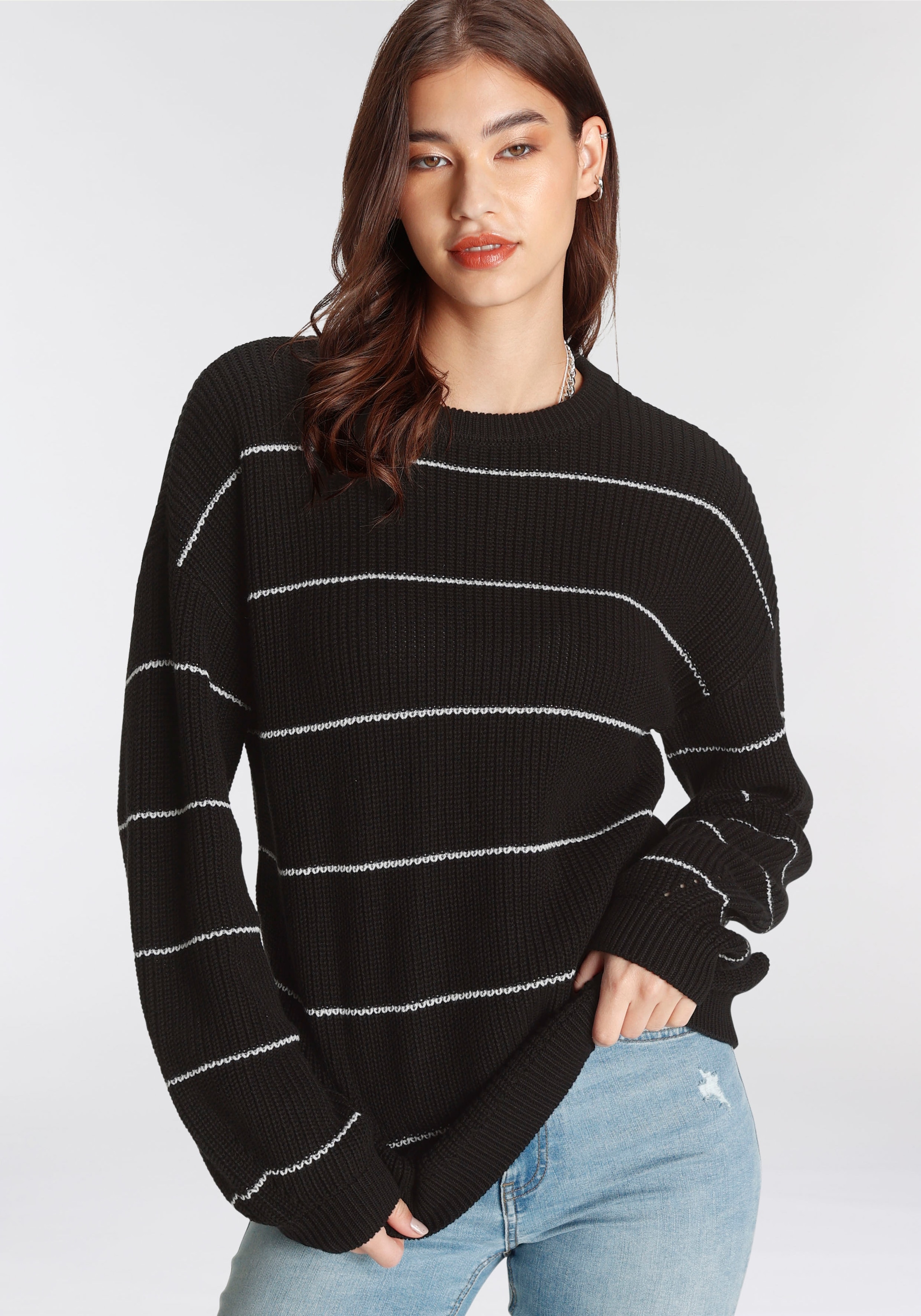 AJC Strickpullover, mit Streifen