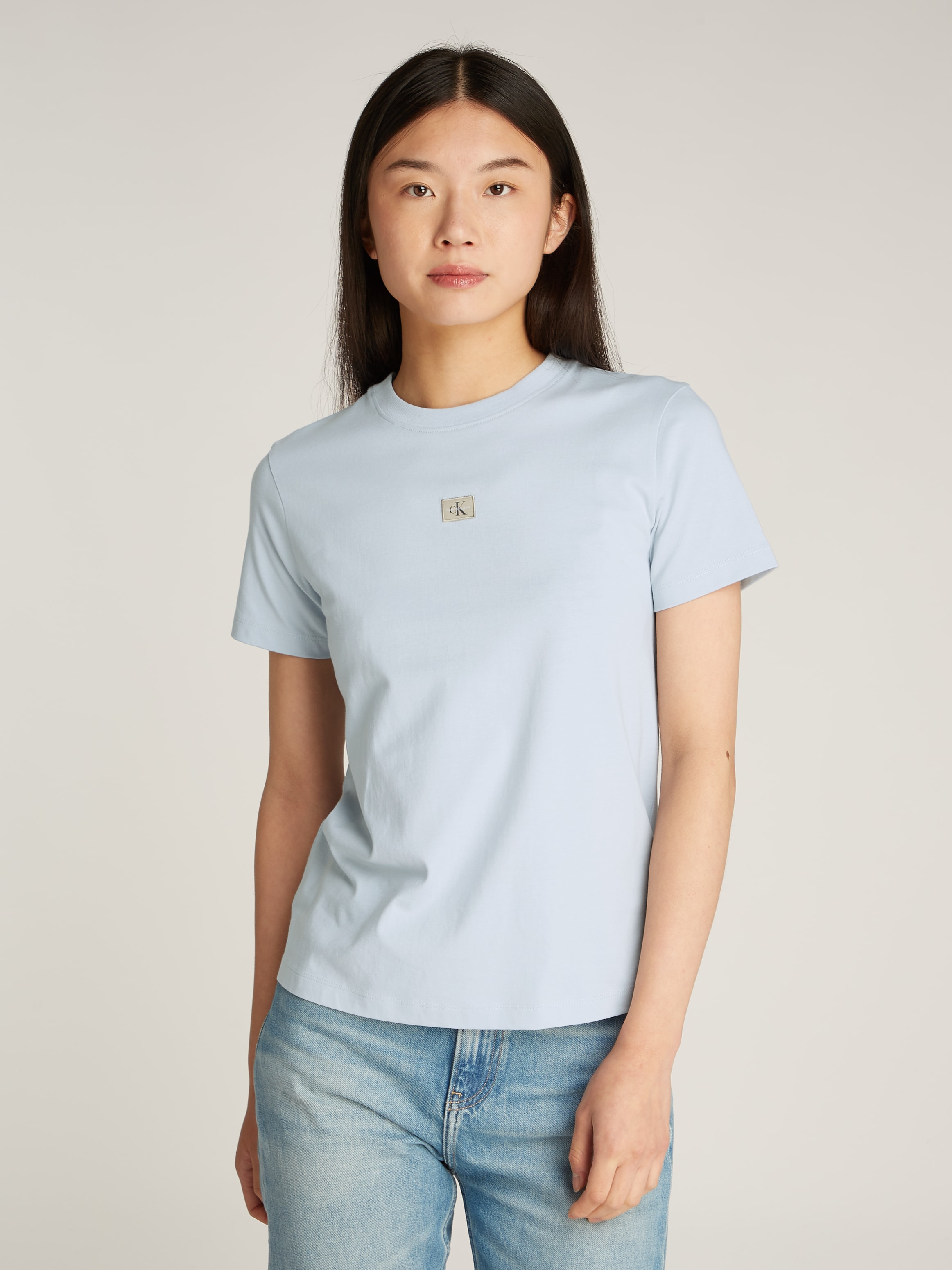 Calvin Klein Jeans T-Shirt »WOVEN LABEL REGULAR TEE« mit Logo