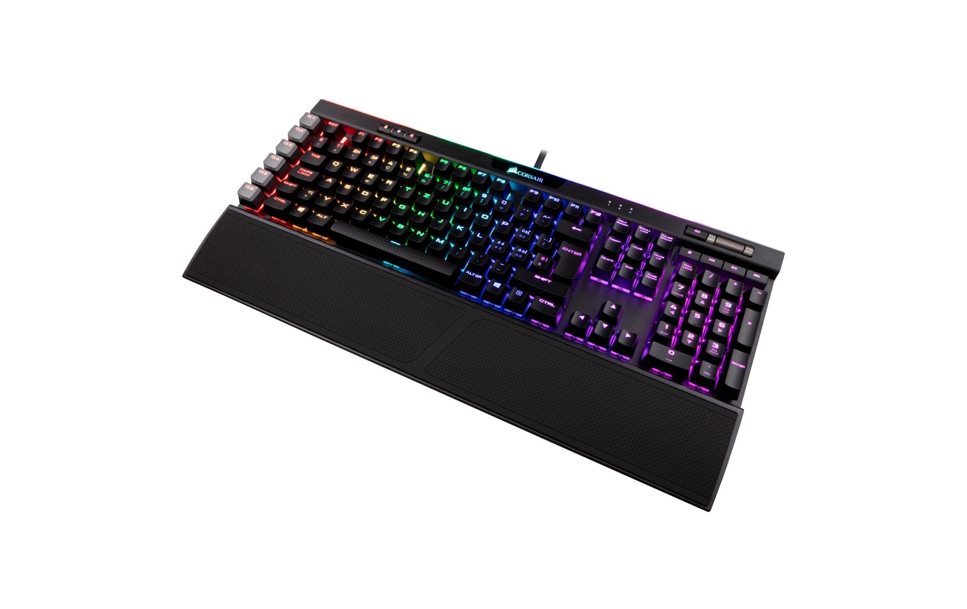 Corsair Gaming-Tastatur »K95 RGB Platinum Cherry MX Speed«, (Ziffernblock-Handgelenkauflage)