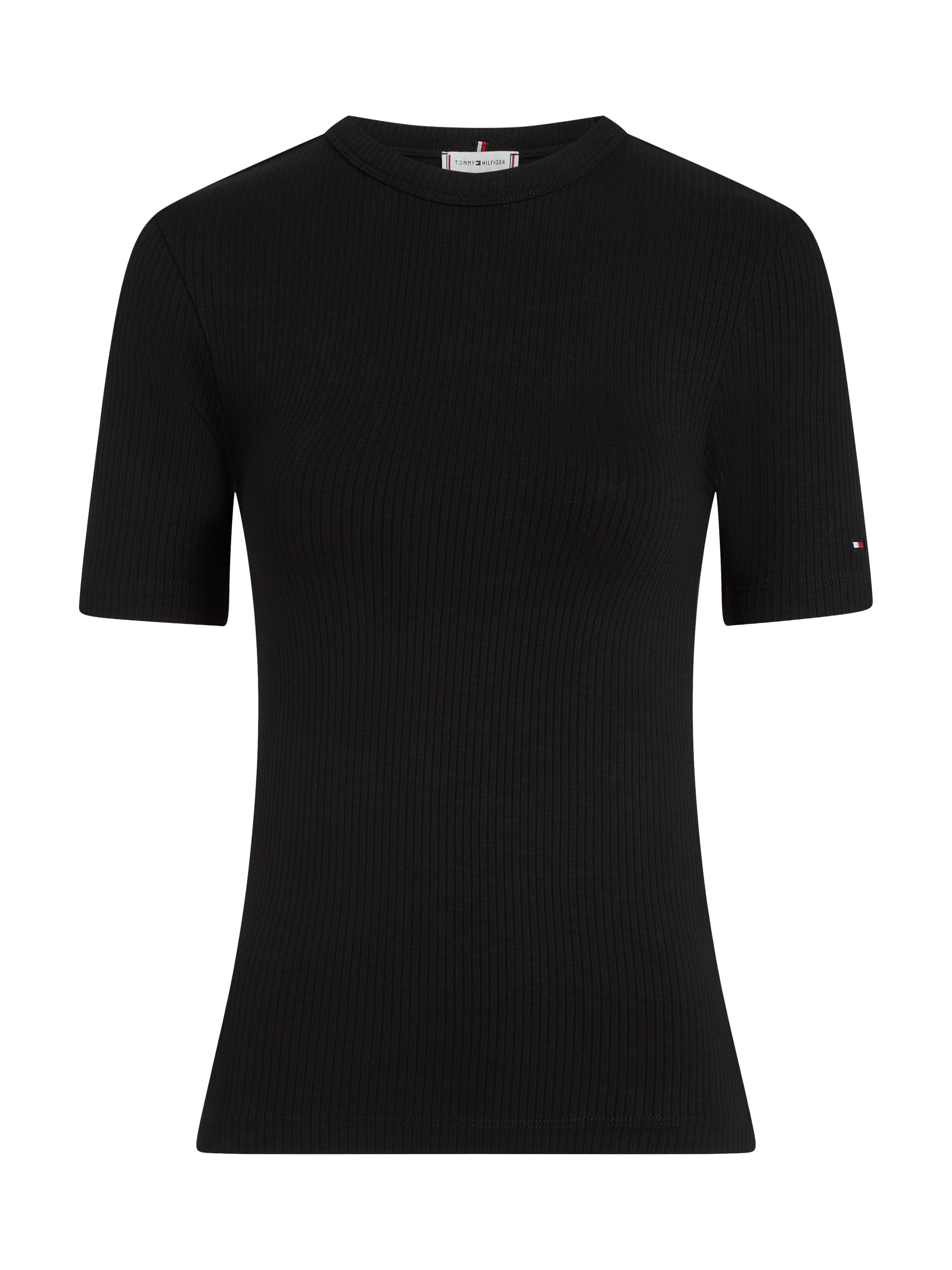 Tommy Hilfiger Kurzarmshirt »5X2 RIB C-NK SS«, mit Rundhals, Kurzarm