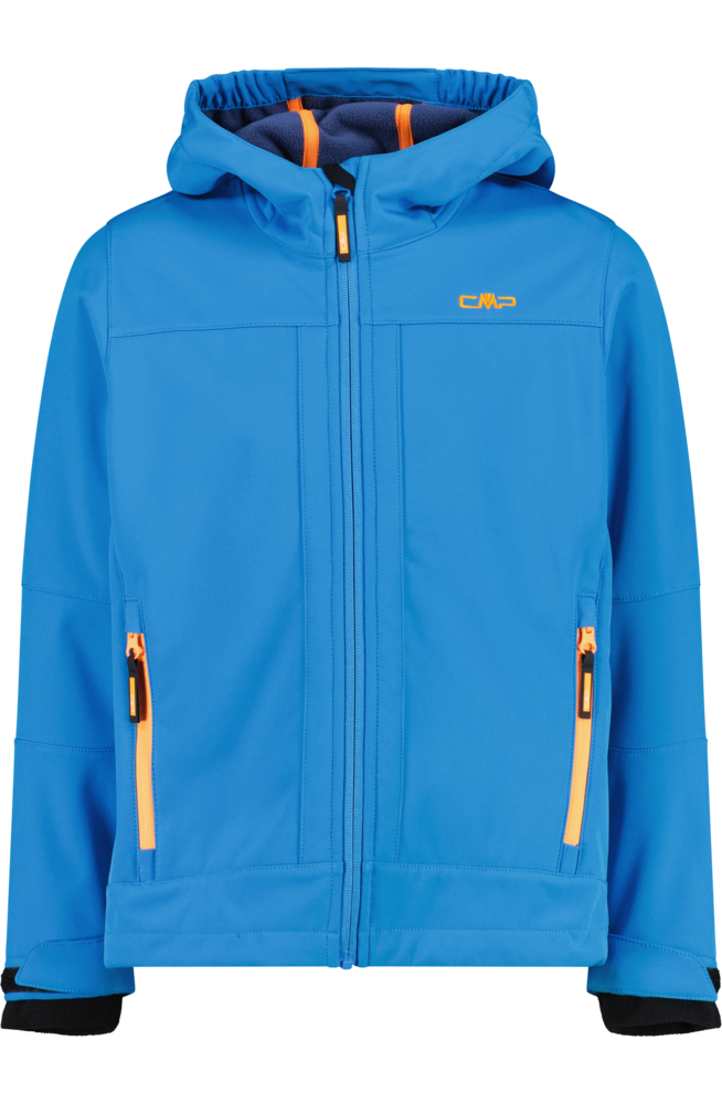 Cmp River, Infini Softshelljacke "Kid Softshell Jacket Fix Hood" Mit Kapuze Mit Hoch Geschlossenem Ausschnitt, Elastisch, Atmungsaktiv