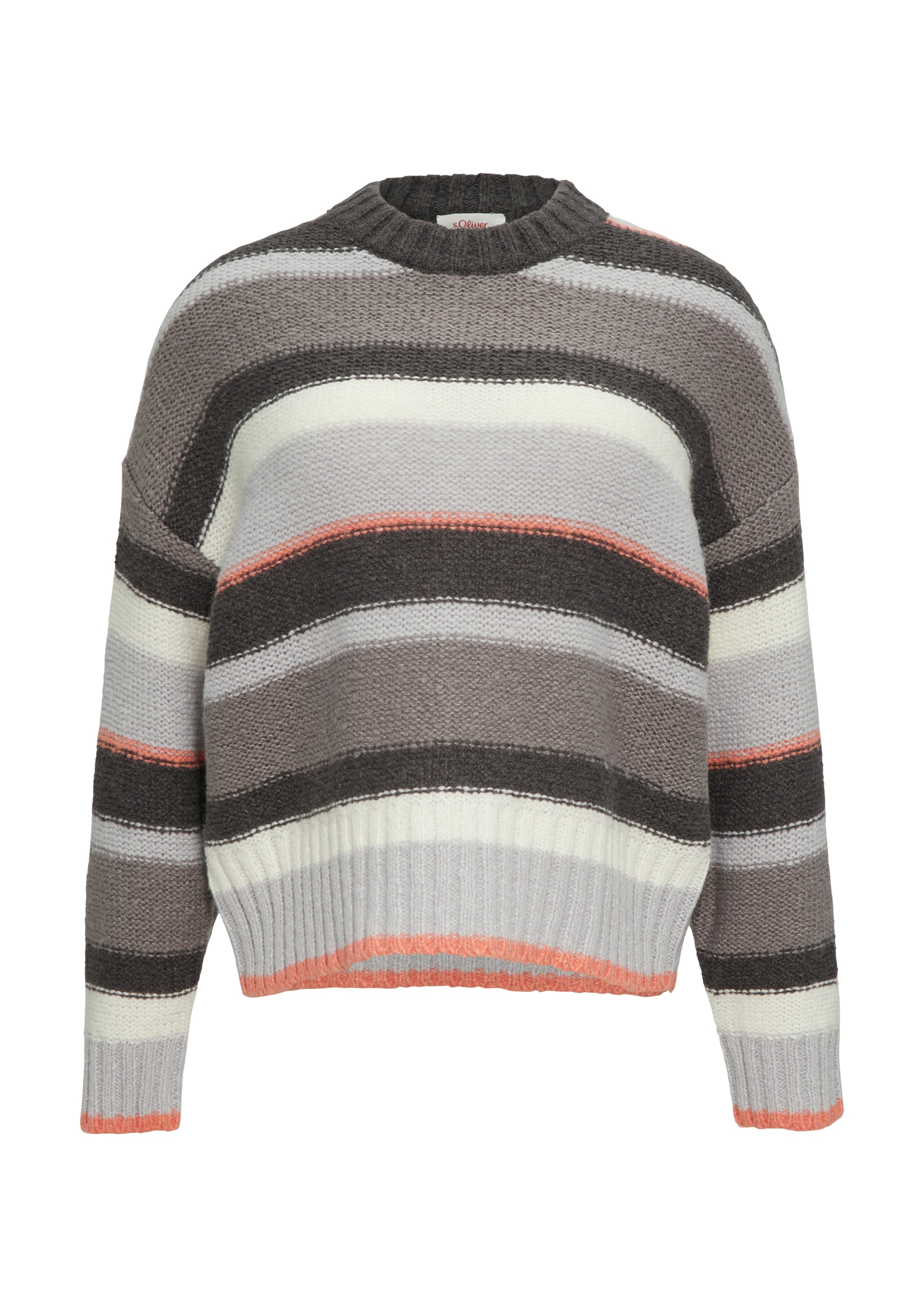 s.Oliver Strickpullover, mit Streifenmuster