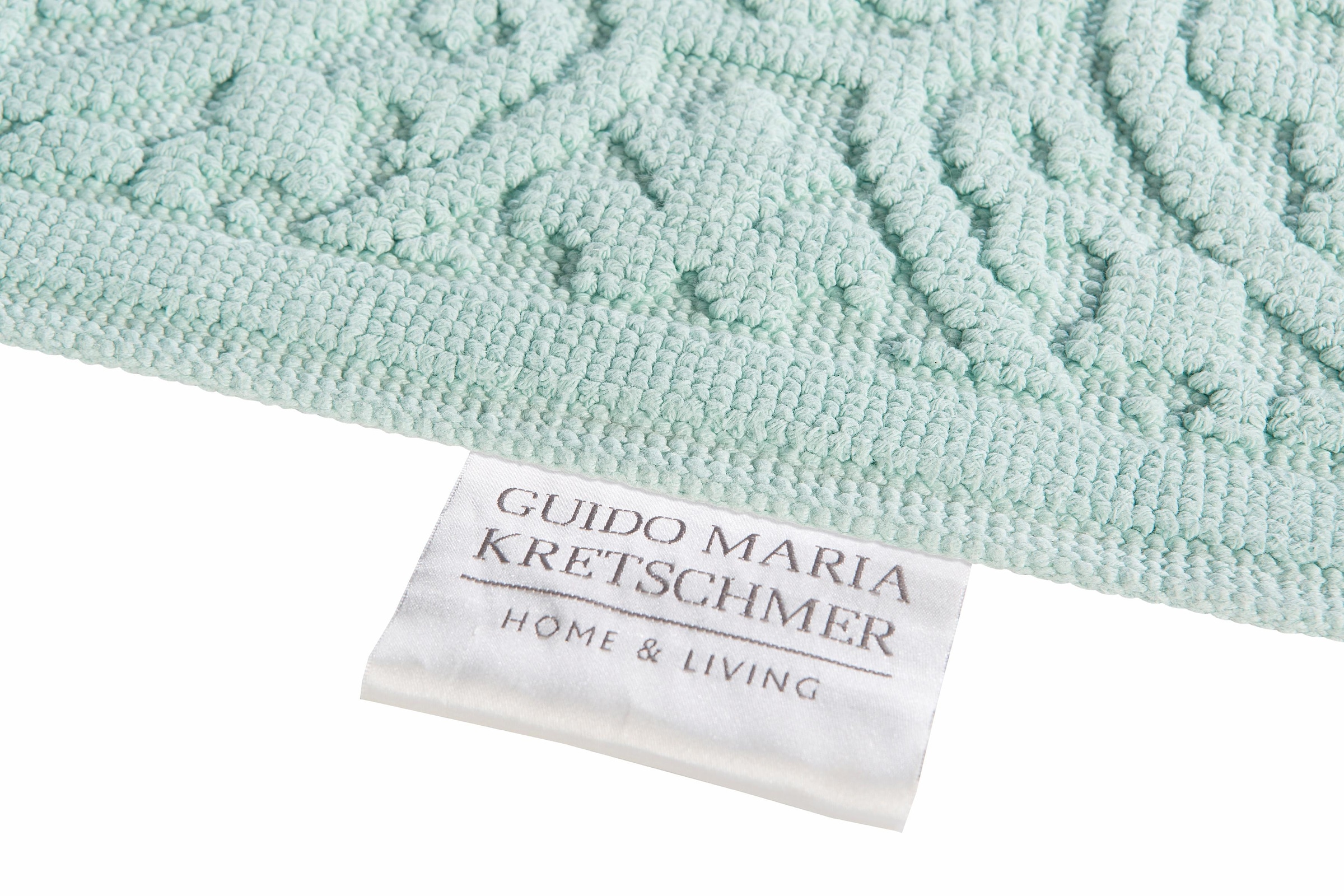 Guido Maria Kretschmer Home&Living Badematte »Garden Pastels«, Höhe 3 mm, rutschhemmend beschichtet, fussbodenheizungsgeeignet-schnell trocknend-strapazierfähig, Badteppich, Hoch-Tief-Effekte, auch als 2 tlg. Set erhältlich