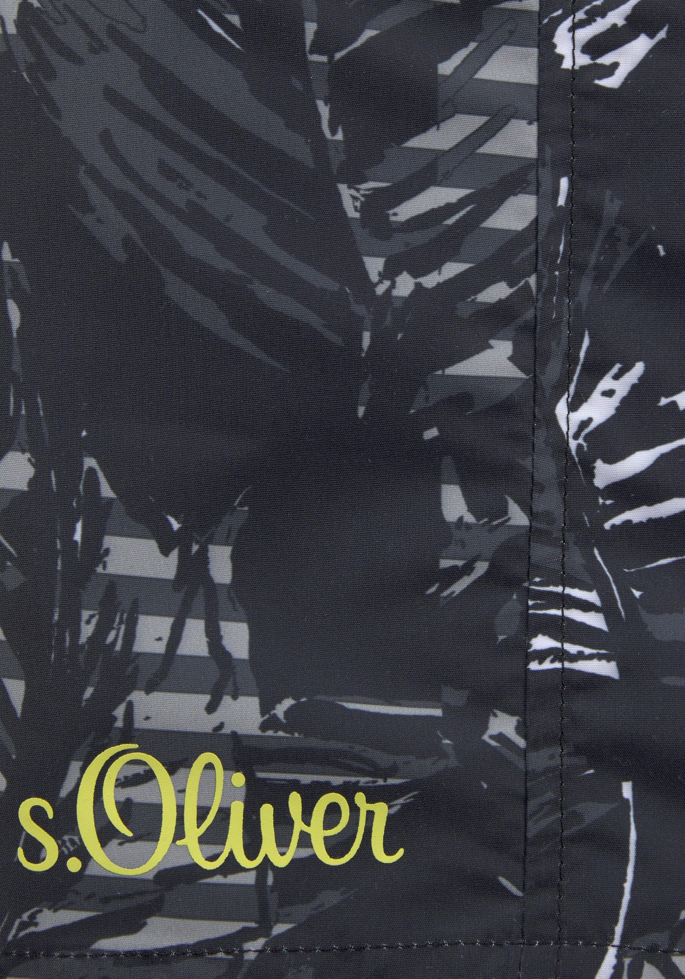 shoppen Badeshorts »Blade«, mit Jelmoli-Versand | online trendigem s.Oliver Palmenprint