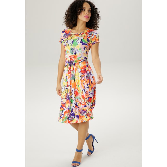 Aniston SELECTED Sommerkleid, mit farbenfrohem Blumendruck online kaufen |  Jelmoli-Versand