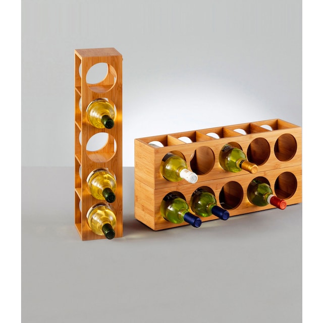 ❤ Zeller Present Weinregal »Bamboo«, für bis zu 5 Weinflaschen geeignet  ordern im Jelmoli-Online Shop