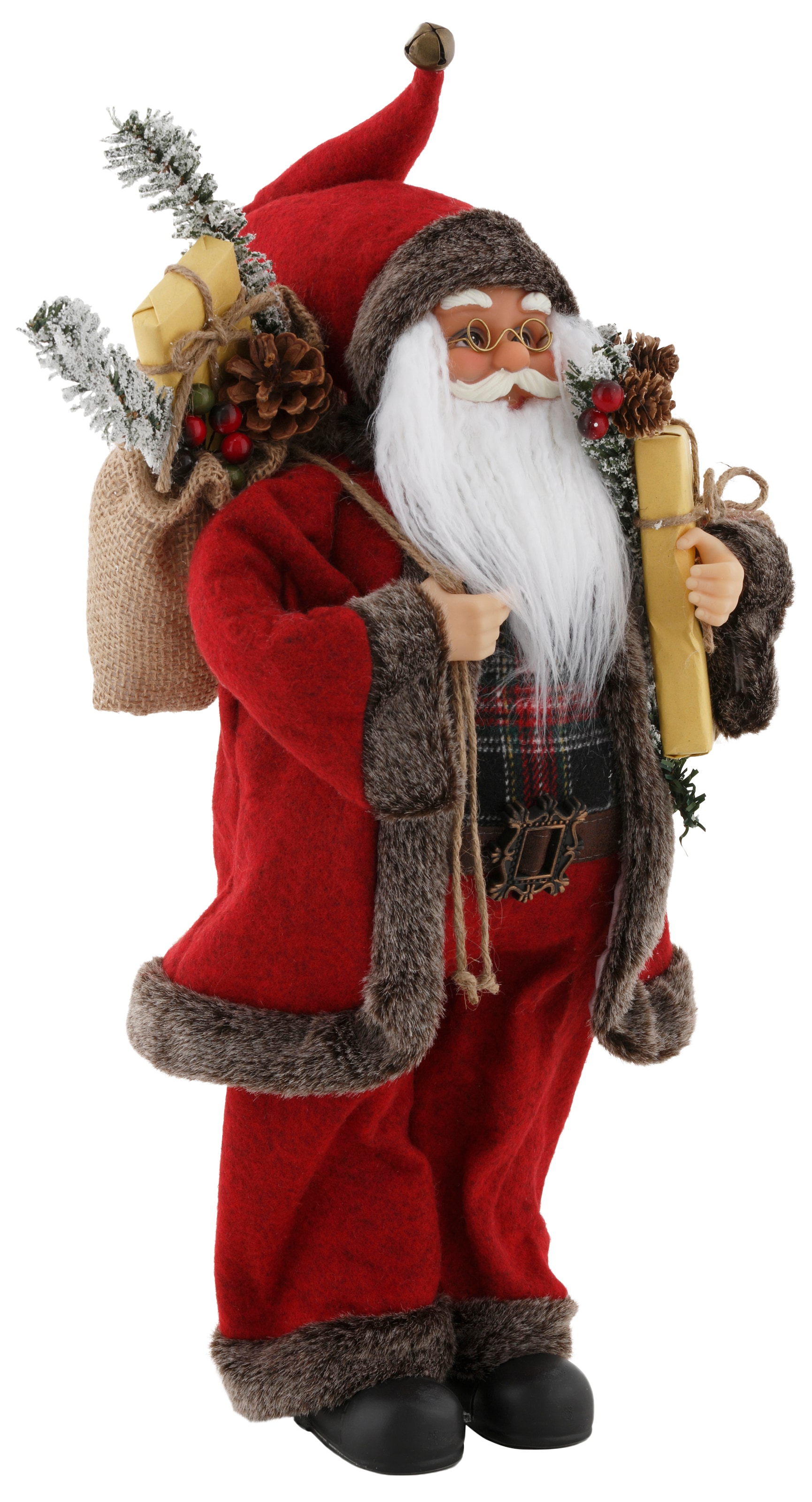 my home Weihnachtsmann »Weihnachtsdeko rot«, 45,5 kaufen Sack cm Höhe ca. Geschenken, und mit