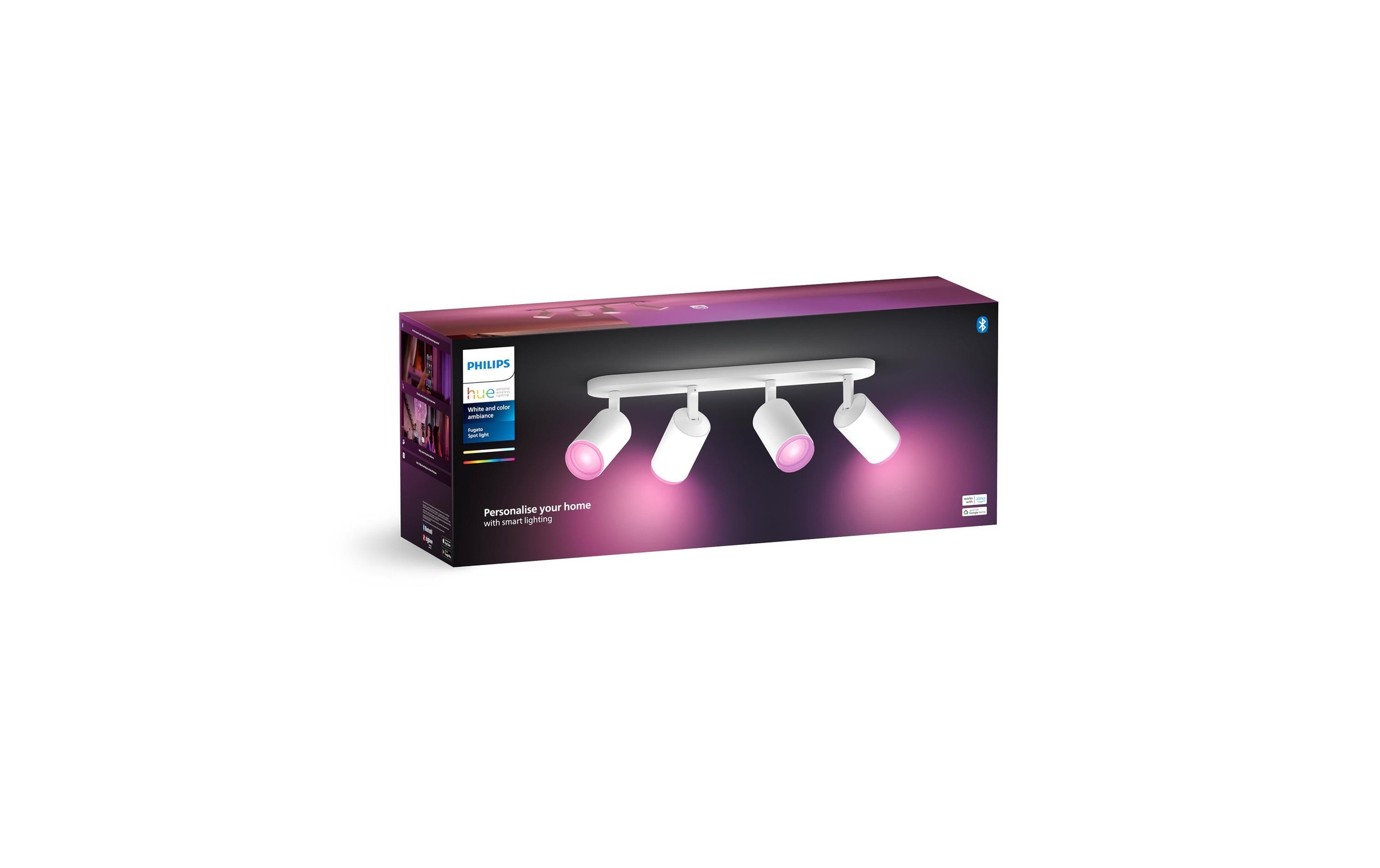 Philips Hue LED Deckenleuchte »Fugato 4er-Spot«, Leuchtmittel GU10 | LED wechselbar