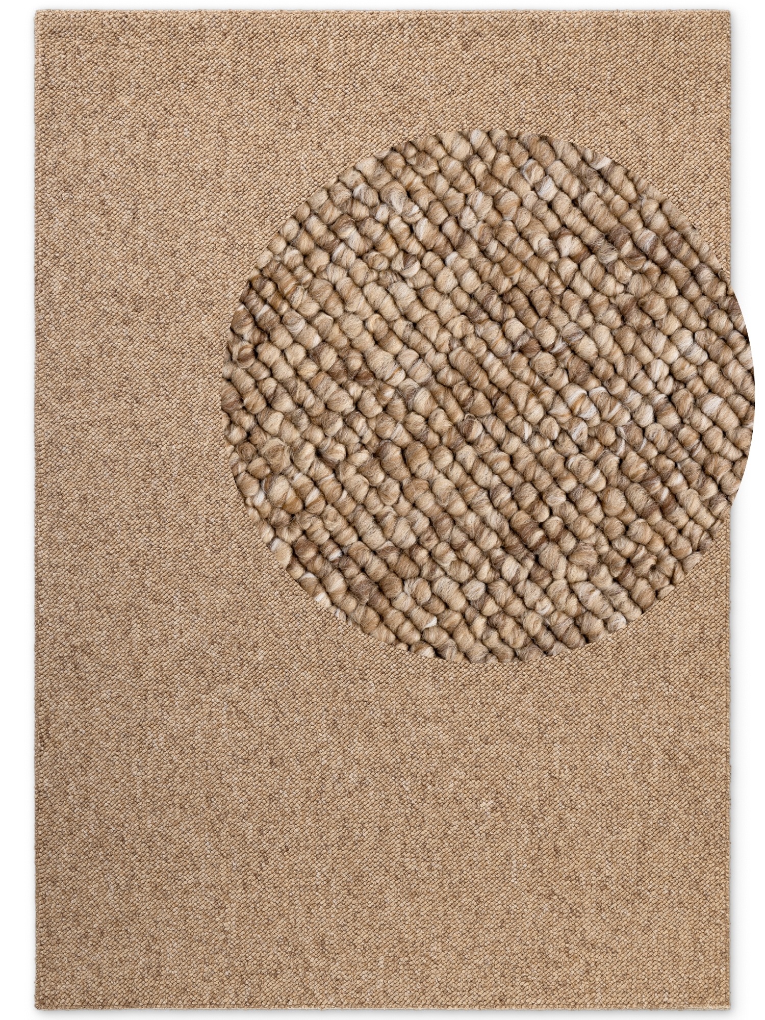THE RUGS Rocco Flatweave Washable Plain Extra Large Living Room Rug & Runner in Camel | Size: 80cm x 150cm