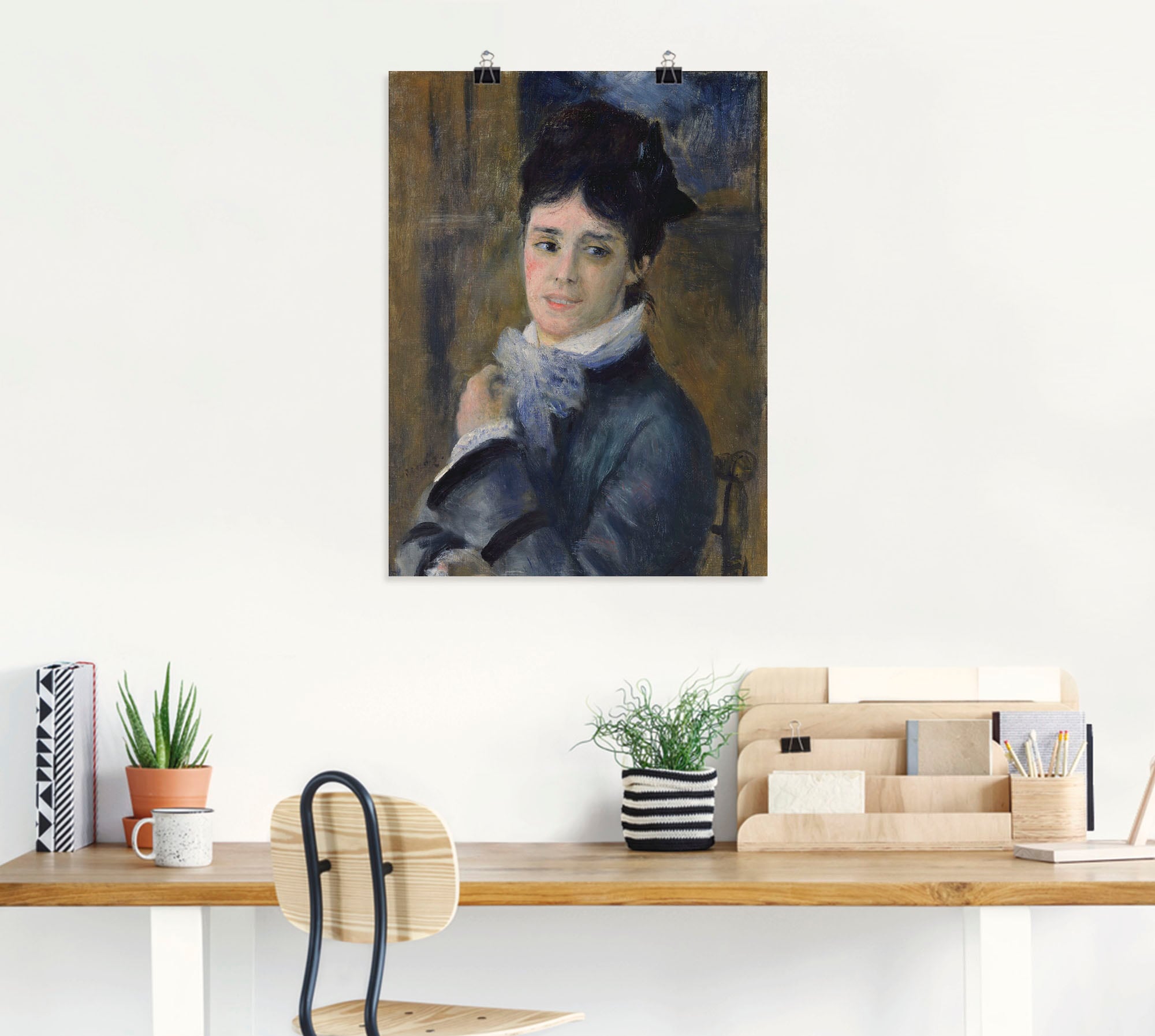 Artland Kunstdruck »Bildnis der Madame Claude Monet. 1872«, Frau, (1 St.), als Leinwandbild, Wandaufkleber oder Poster in versch. Grössen