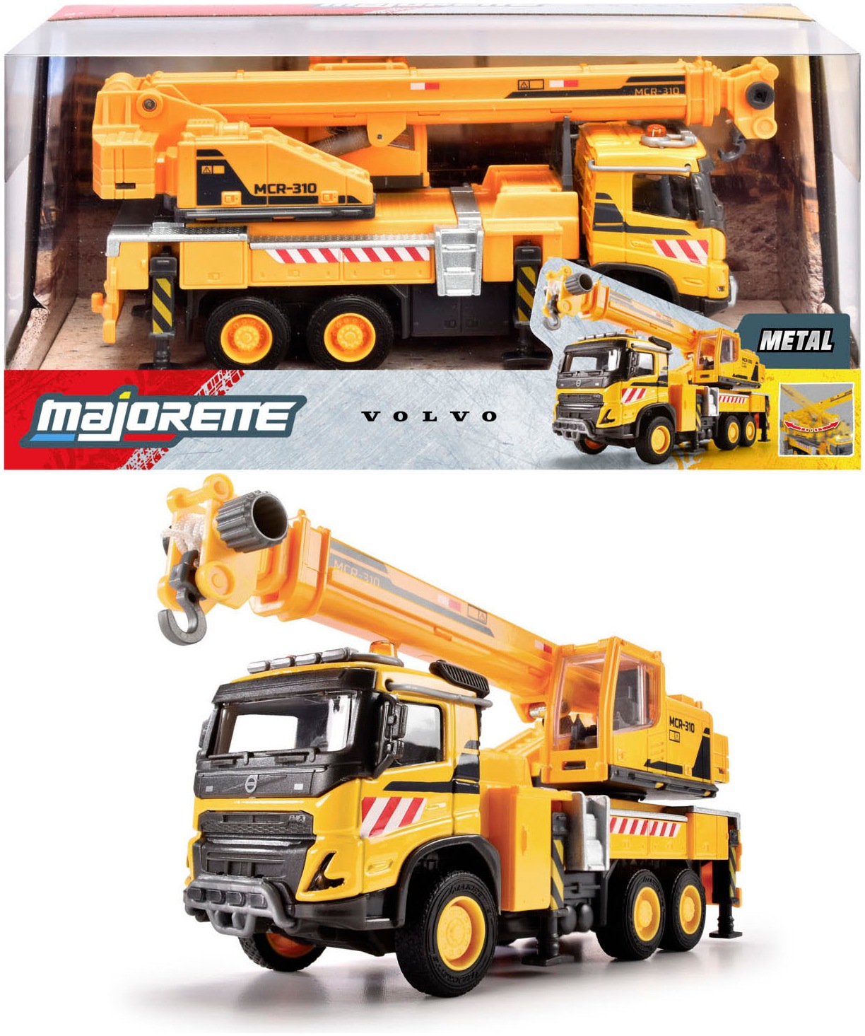 majORETTE Spielzeug-Kran "Volvo FMX Truck Crane"
