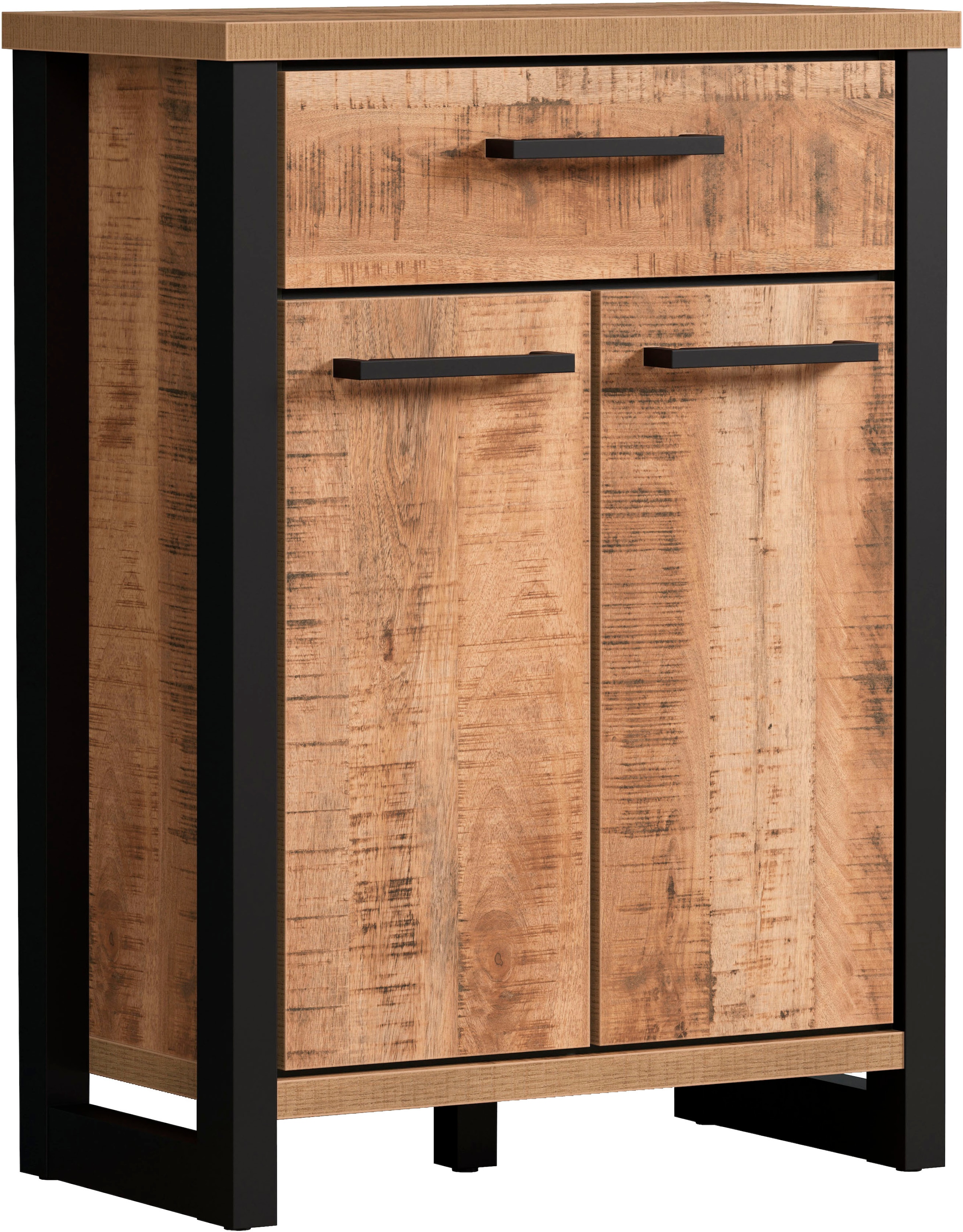 Home affaire Kommode »Elda«, (1 St.), Kommode mit 2 Türen, 1 Schublade mit Vollauszug – (B/T/H) 73/39/100 cm