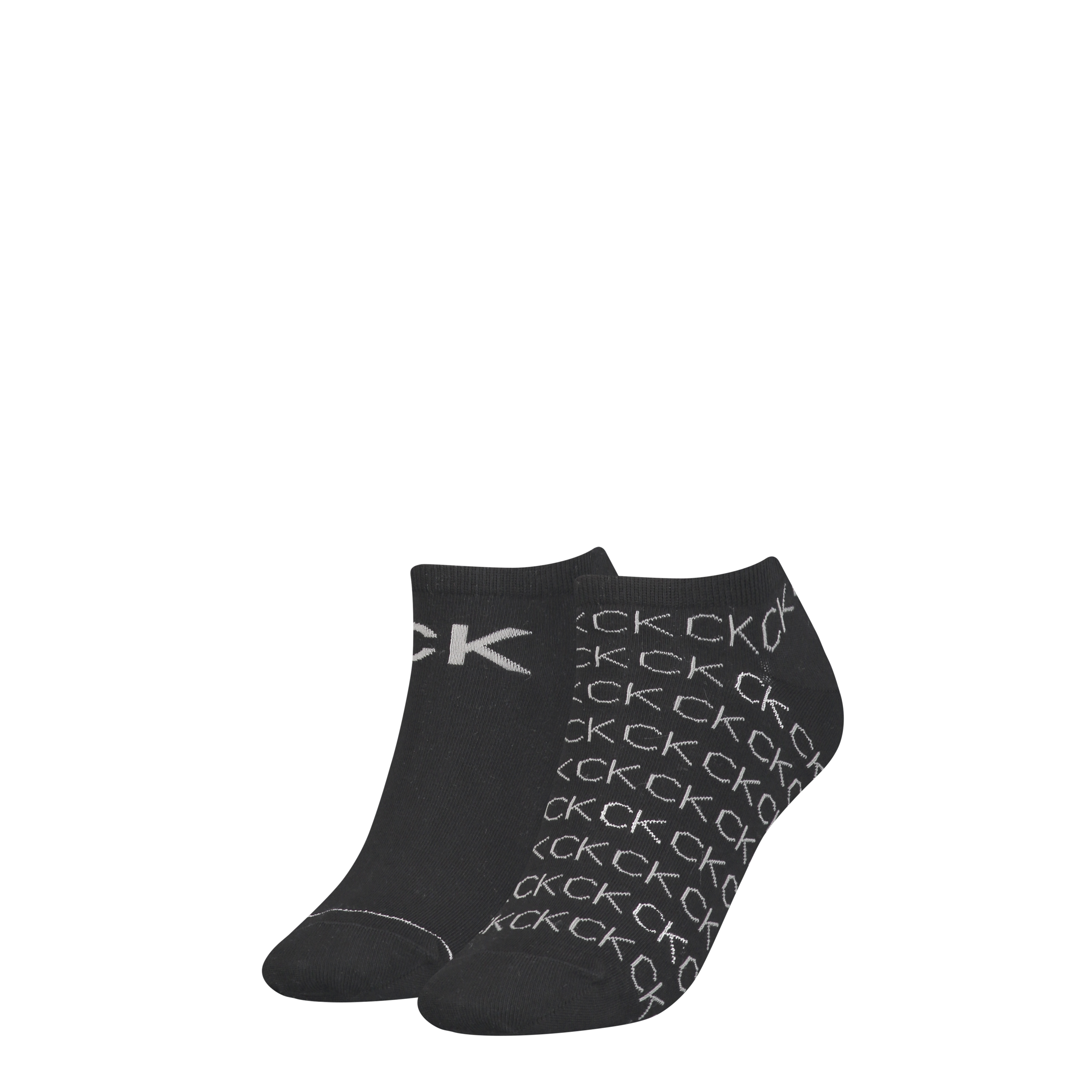 Calvin Klein Jeans Sneakersocken »CK WOMEN SNEAKER 2P ALL OVER LOGO« 2 Paar, Einheitsgrösse, flexible Passform