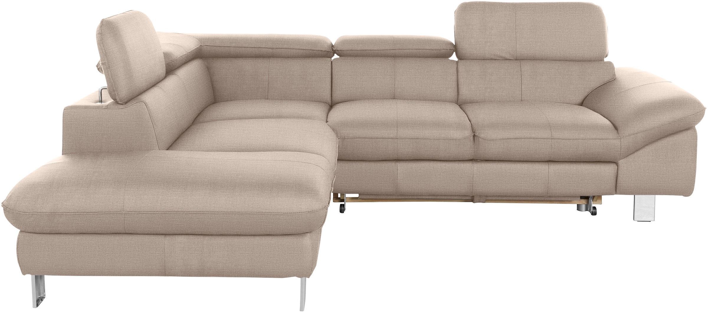 COTTA Ecksofa »Driver L-Form«, mit Kopfteilverstellung, wahlweise mit Bettfunktion