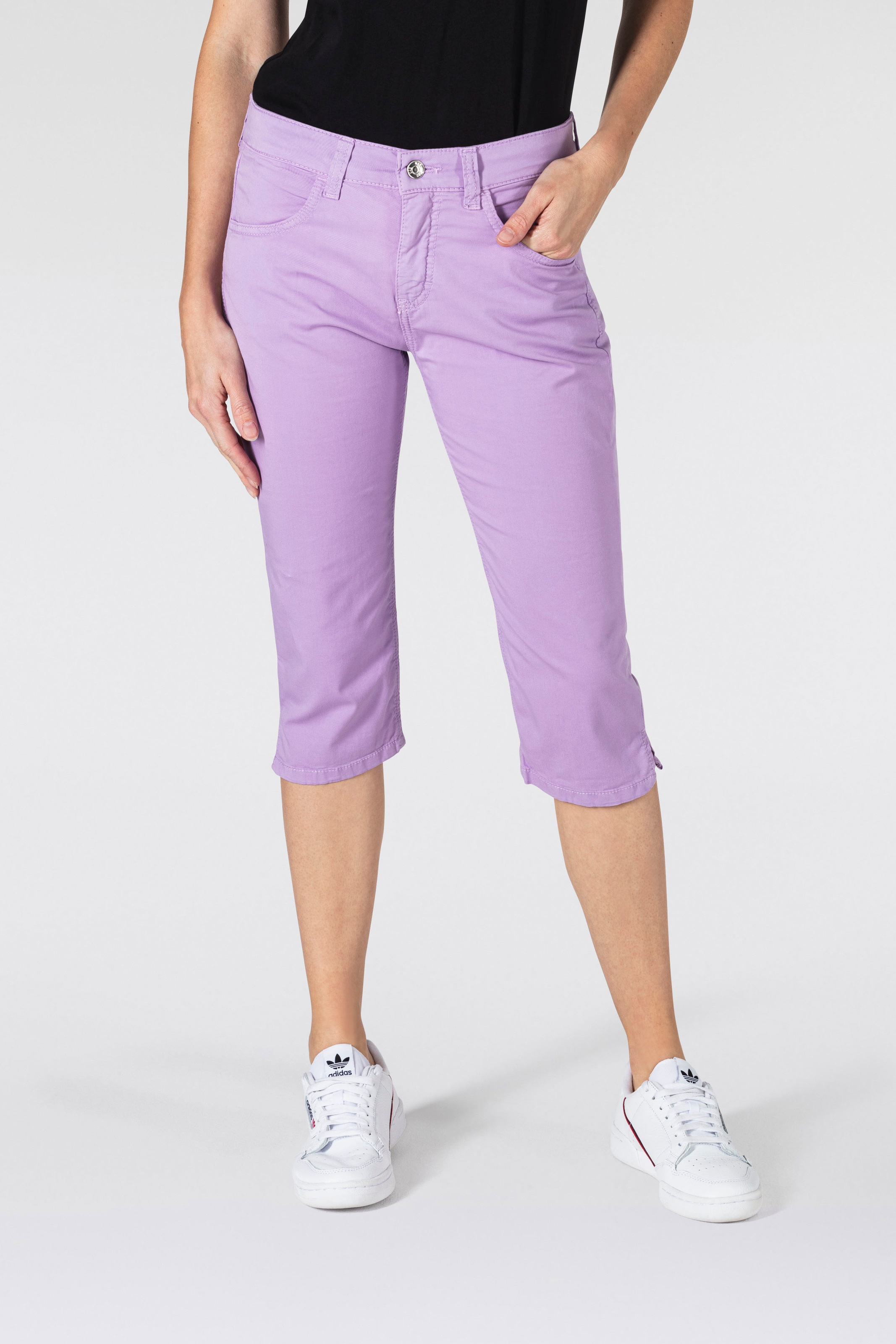 MAC Caprihose »Capri-Summer-Clean« Sommerhose Kniebedeckend mit kleinem Schlitz am Saum