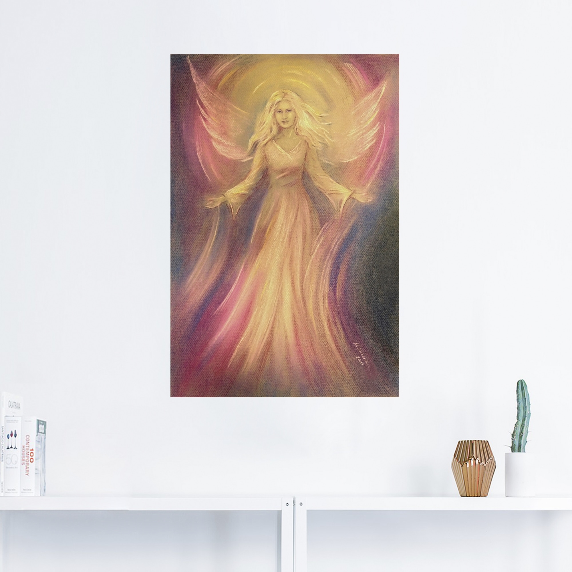 Artland Wandbild »Engel Licht Liebe - Spirituelle Malerei«, Religion, (1 St.), als Alubild, Outdoorbild, Leinwandbild, Poster, Wandaufkleber