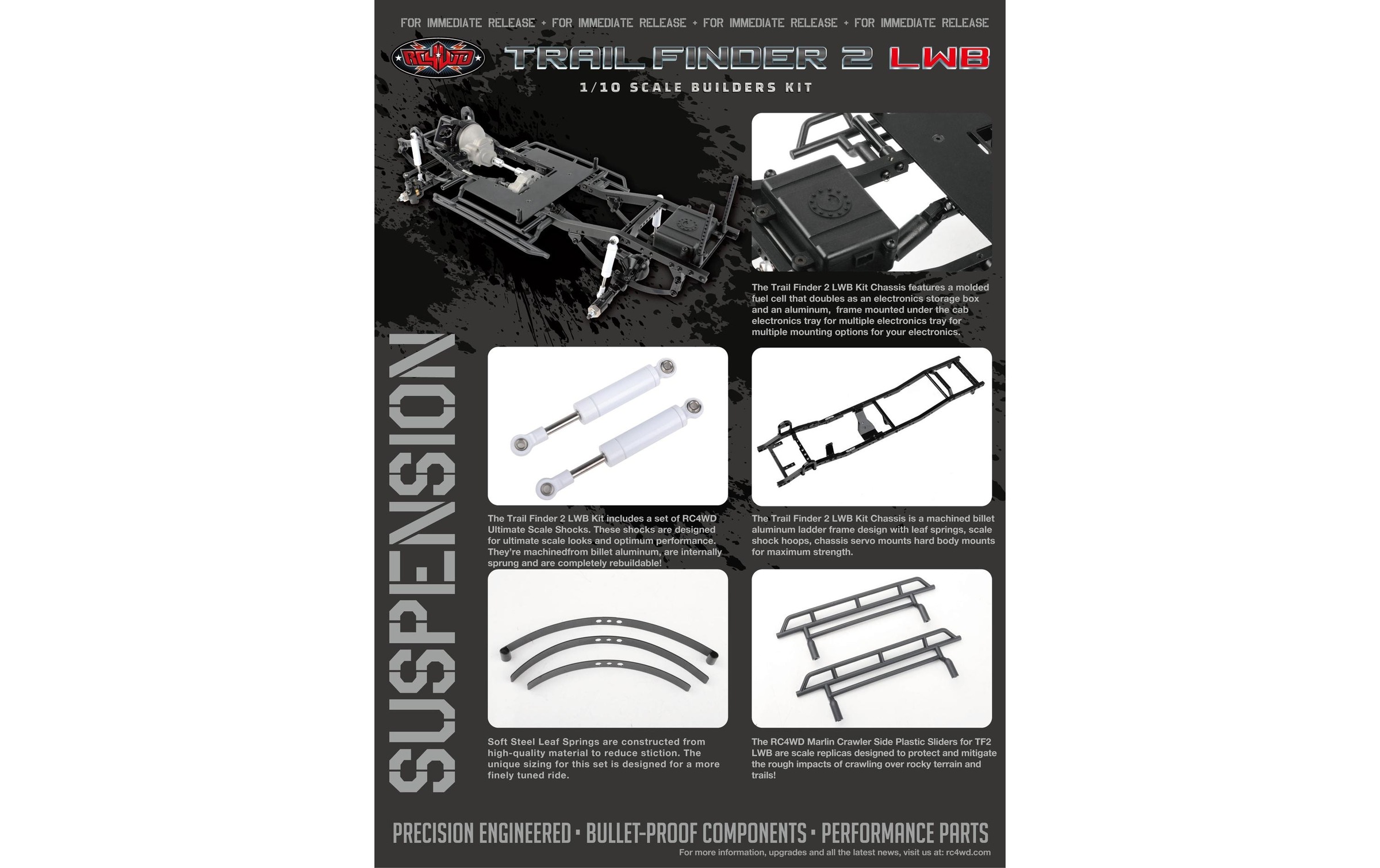 RC-Monstertruck »RC4WD Trail Finder 2 LWB Chassis Bausatz,«