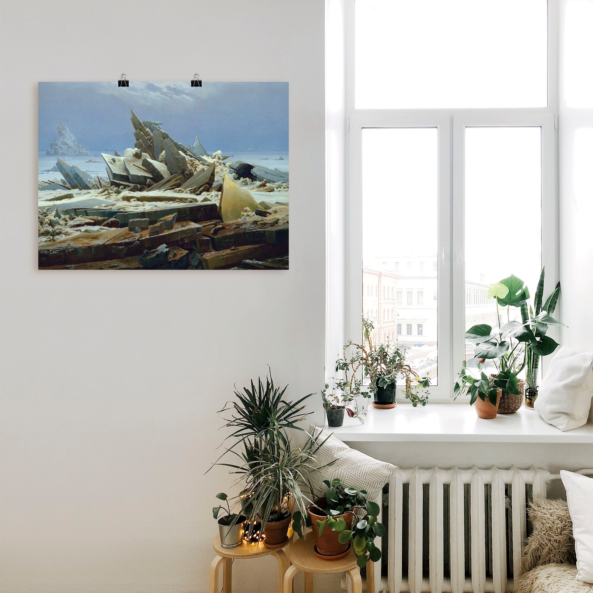 Artland Wandbild »Das Eismeer (Die gescheiterte Hoffnung)«, Gewässer, (1 St.), als Alubild, Leinwandbild, Wandaufkleber oder Poster in versch. Grössen