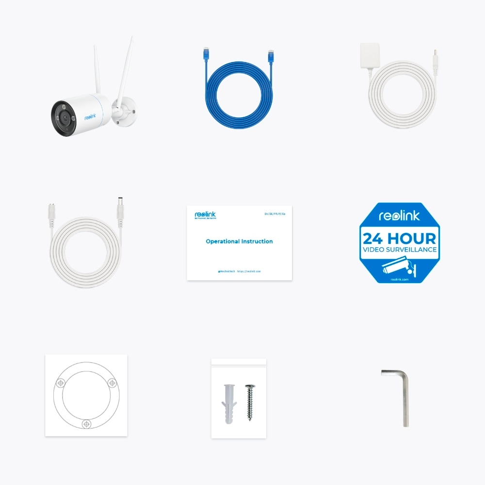 Reolink Überwachungskamera »W330 - 4K WiFi 6 Überwachungskamera Aussen mit farbiger Nachtsicht«, Aussenbereich, Personen-/Fahrzeug-/Tiererkennung, 2-Wege-Audio, IP67 wasserdicht