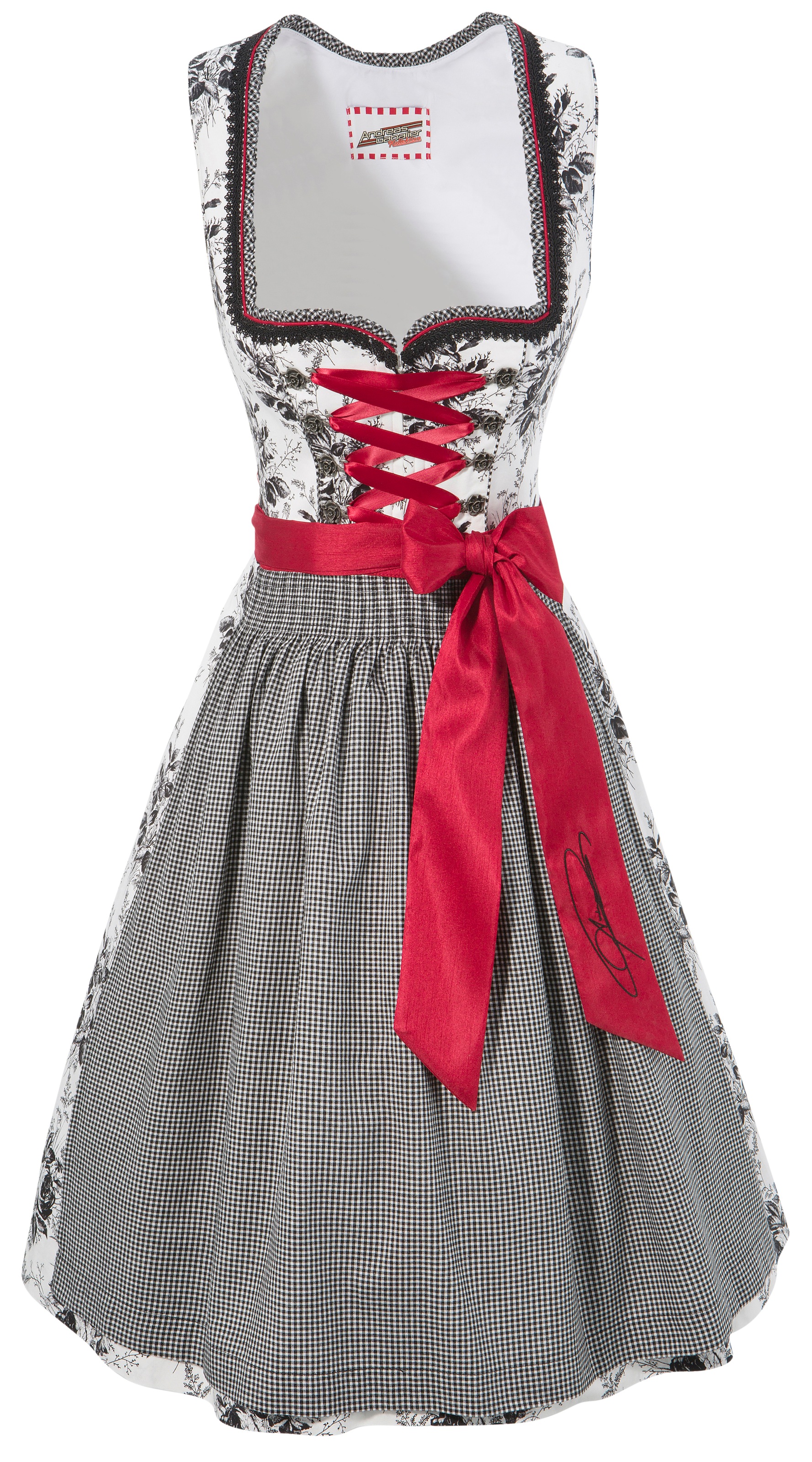 Image of Ackermann - Andreas Gabalier Kollektion Dirndl, (2 tlg.), Damen, midi mit Andreas Gabalier Autogramm auf dem Schürzenband einkaufen bei Ackermann Versand Schweiz