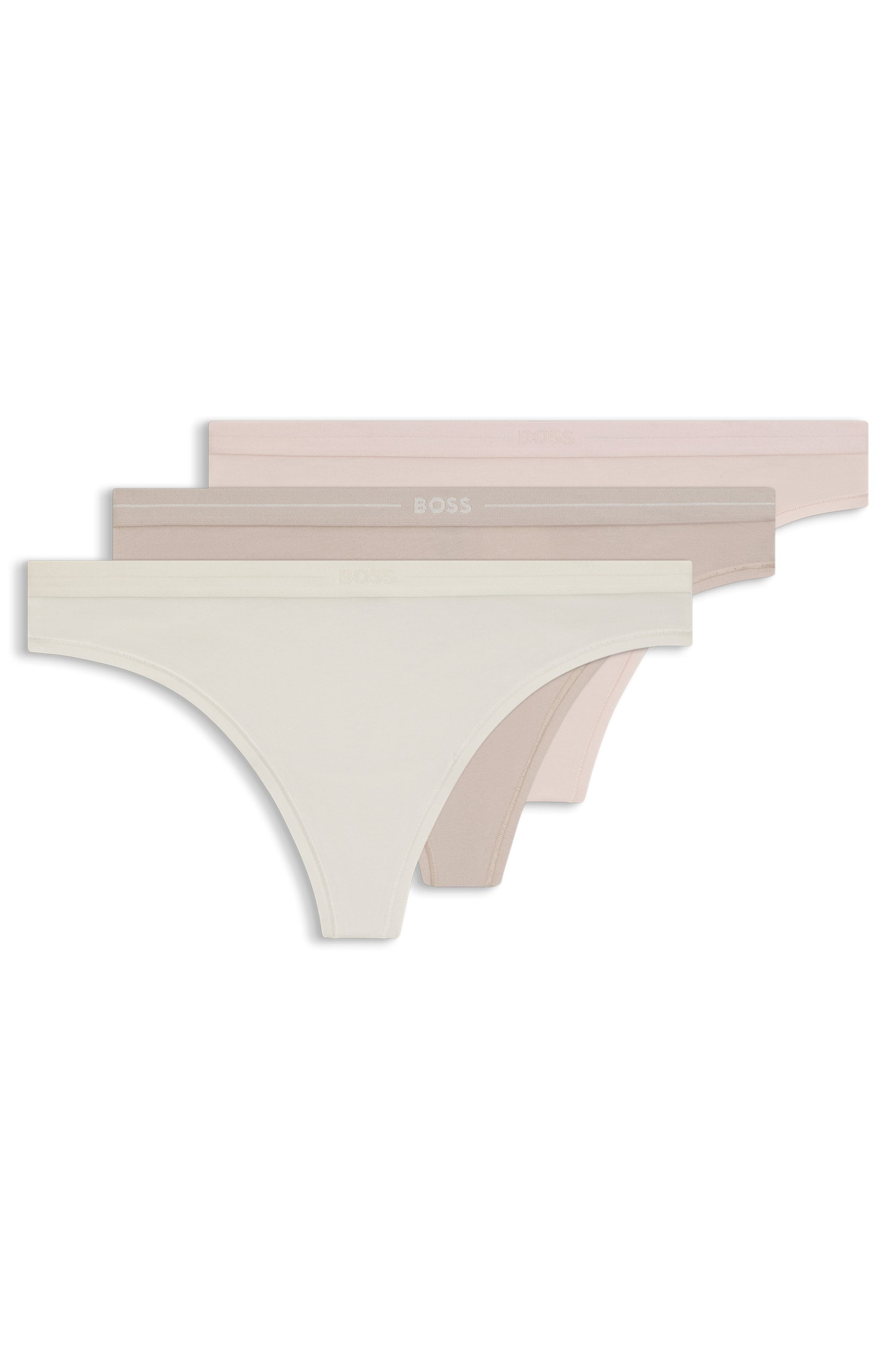BOSS String "3P THONG" Packung, 3er, 3 Stk. mit BOSS Logobund