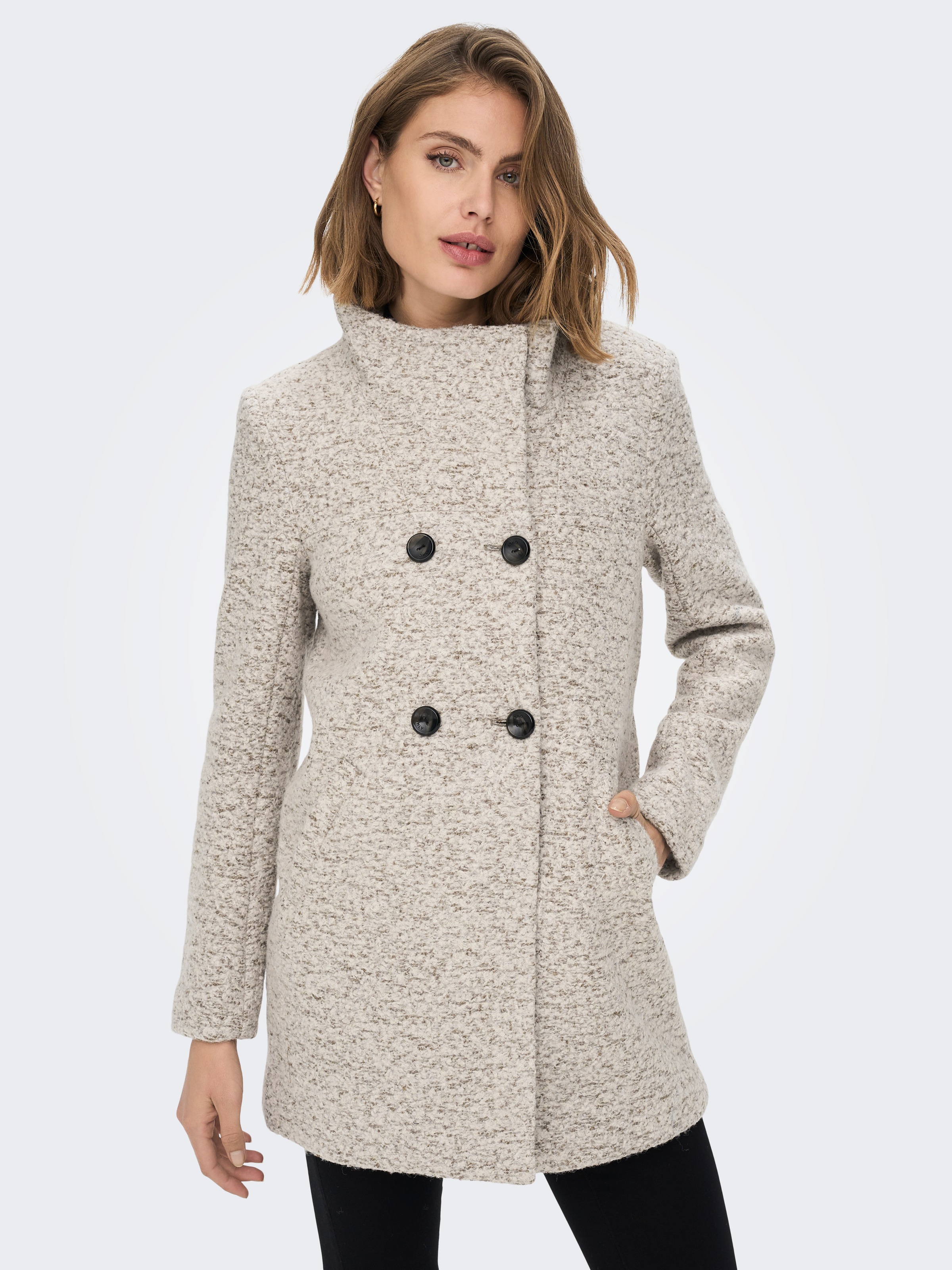 ONLY Langjacke »ONLNEWSOPHIA WOOL COAT OTW CC« mit Wolle