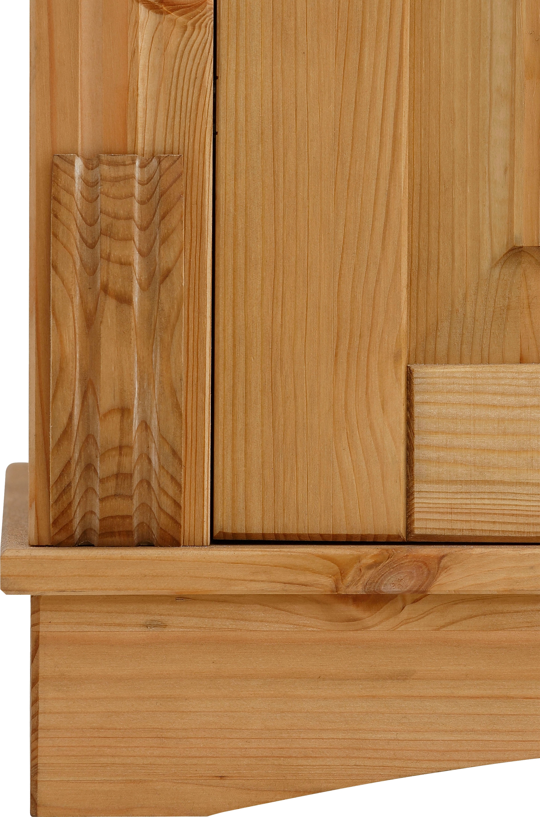 Home affaire Highboard »Teresa«, (Masse (B/T/H): 119/40/120 cm), Vitrine, Türen mit Glaseinsätzen, aus massiver Kiefer, FSC®