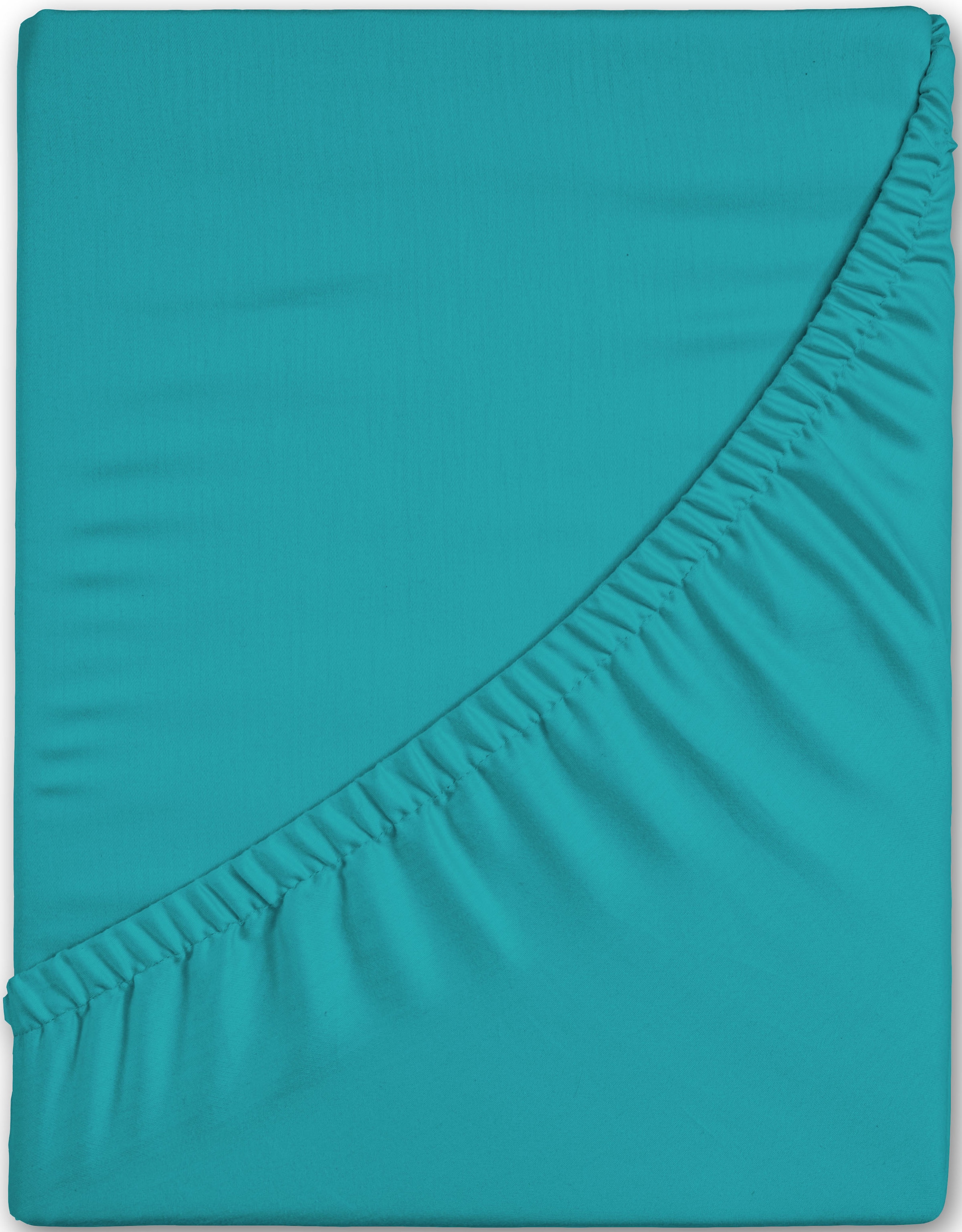 good morning Spannbettlaken »Jersey Spannbettlaken«, 100% Baumwolle, Jersey, Rundumgummi, bis 25 cm höhe, 90/100x200, Weiss