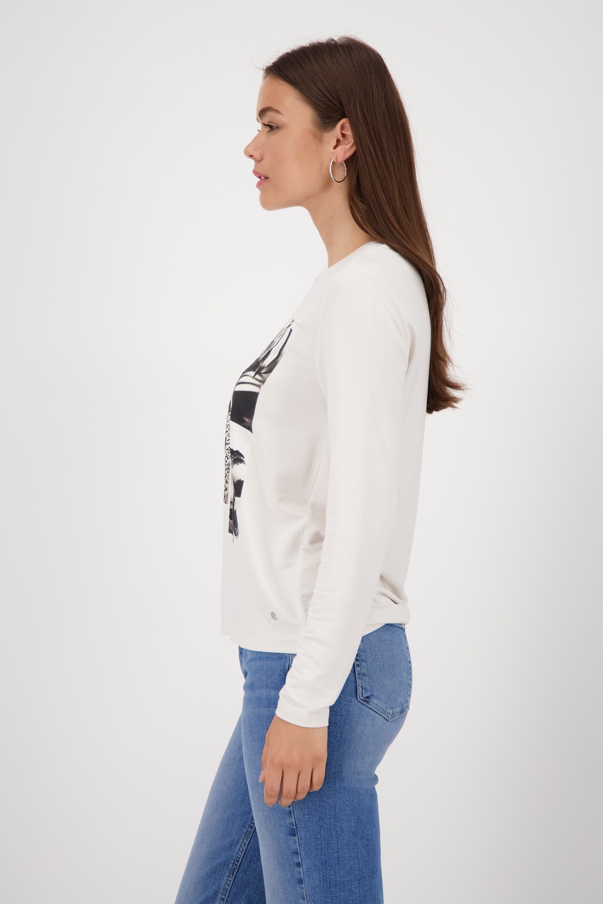 Monari Langarmshirt »Shirt Collage«, Mit Rundhalsausschnitt